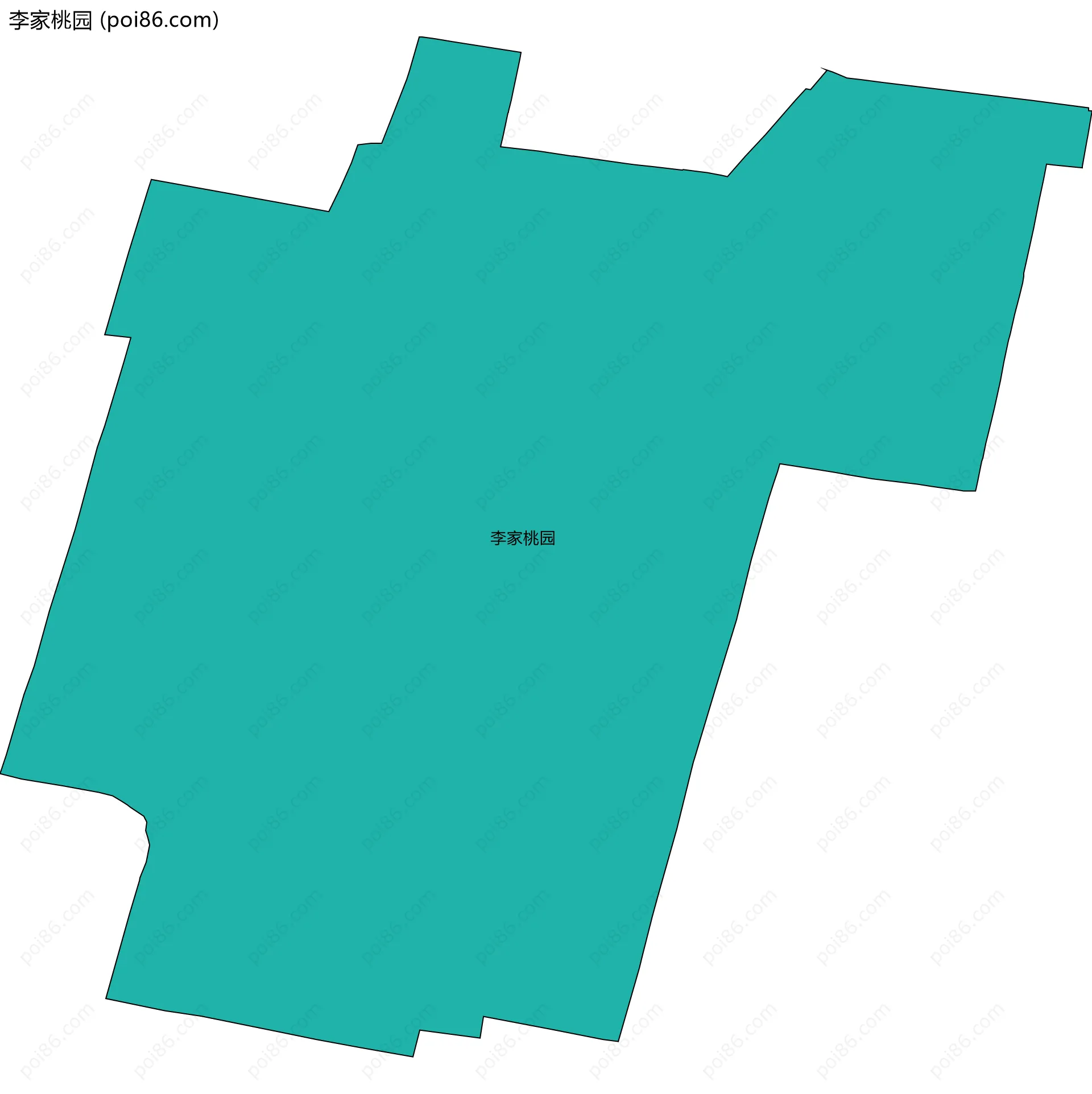 李家桃园边界地图