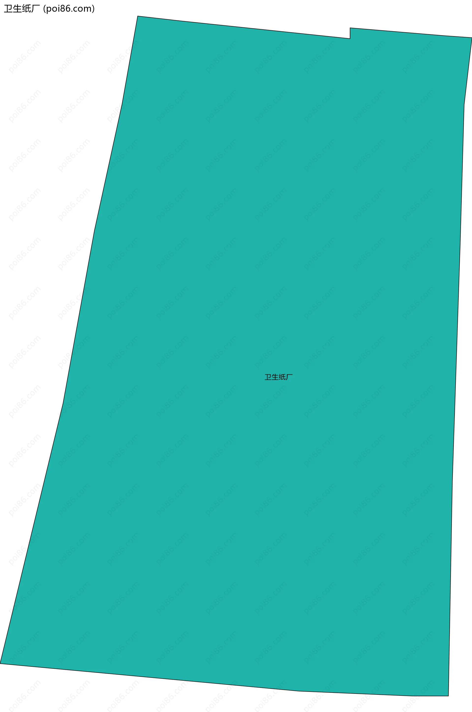 卫生纸厂边界地图