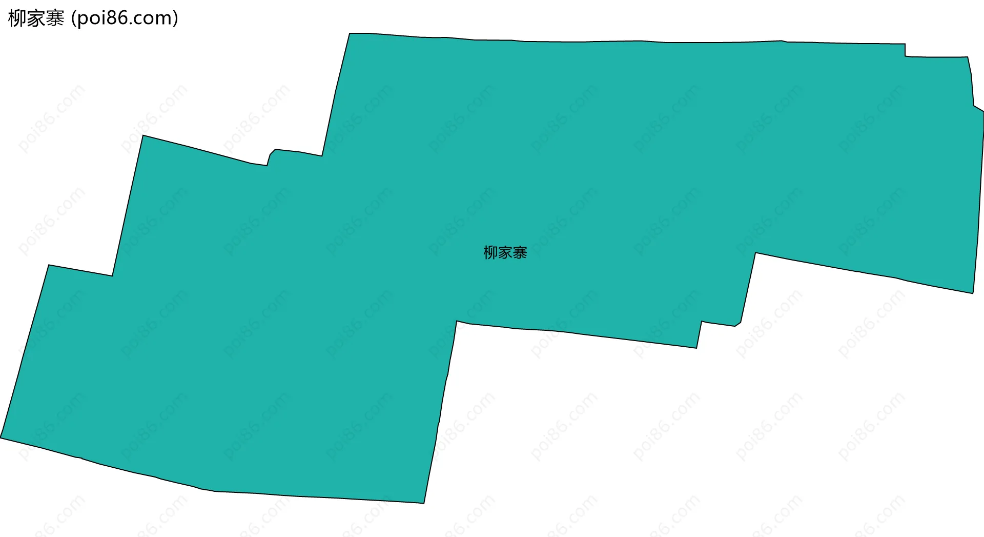 柳家寨边界地图