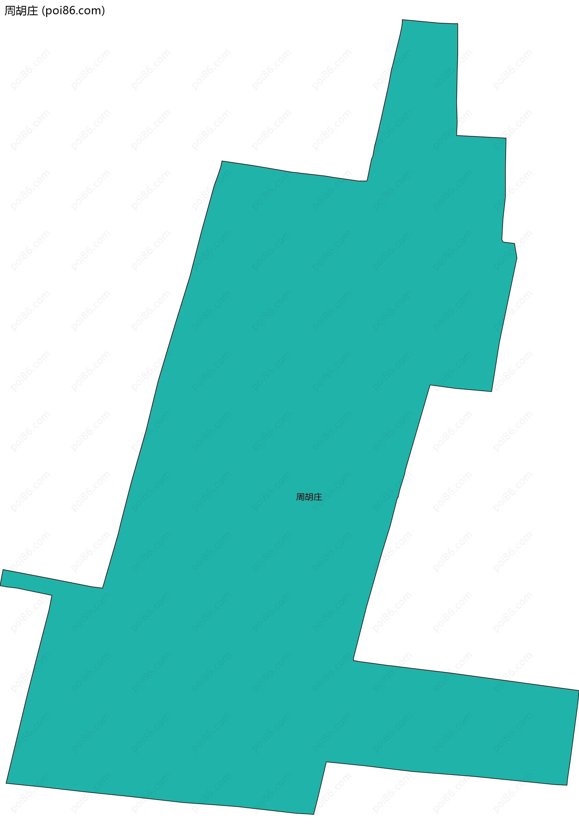 周胡庄边界地图