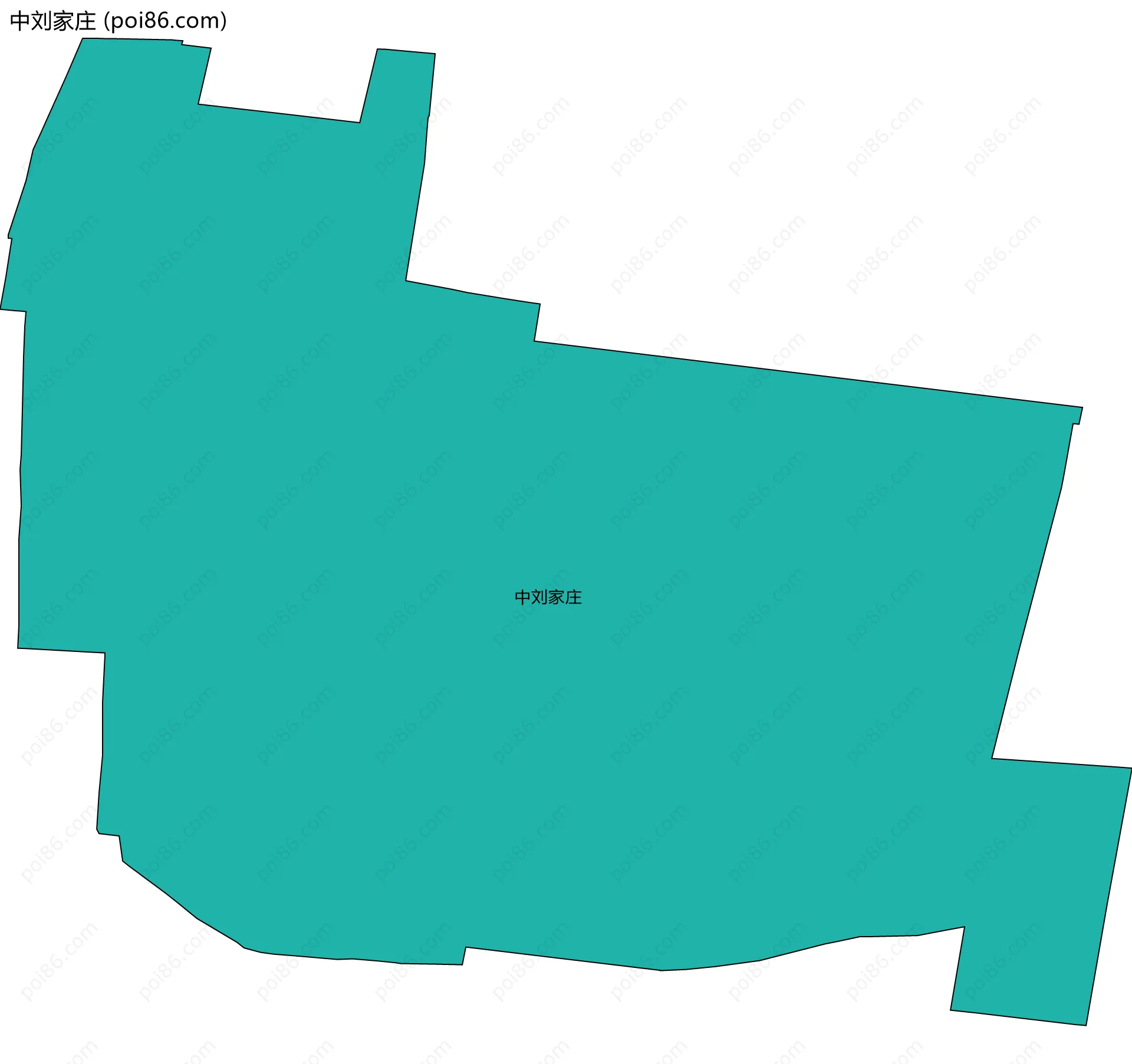 中刘家庄边界地图