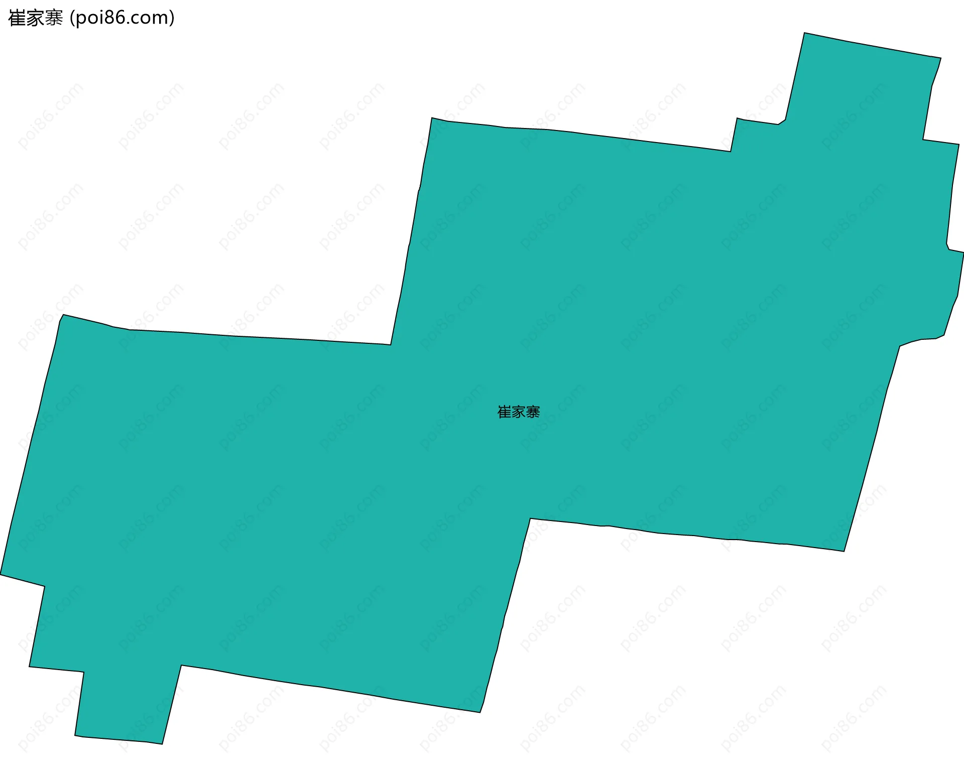 崔家寨边界地图