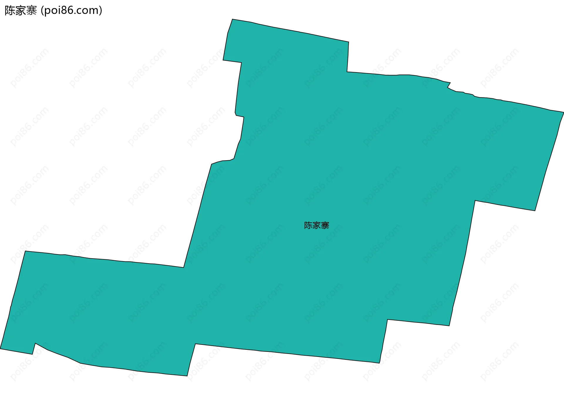 陈家寨边界地图