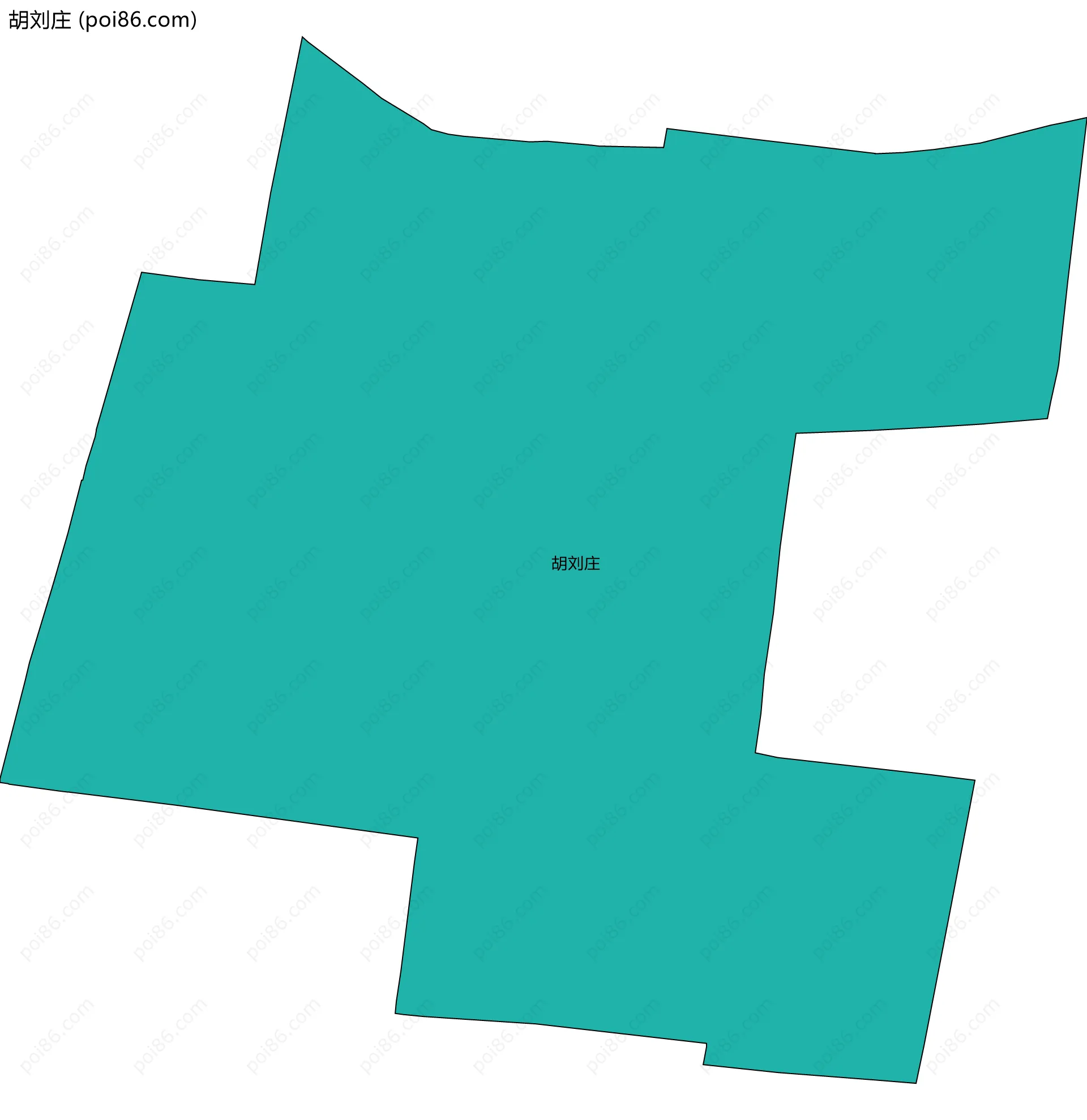 胡刘庄边界地图