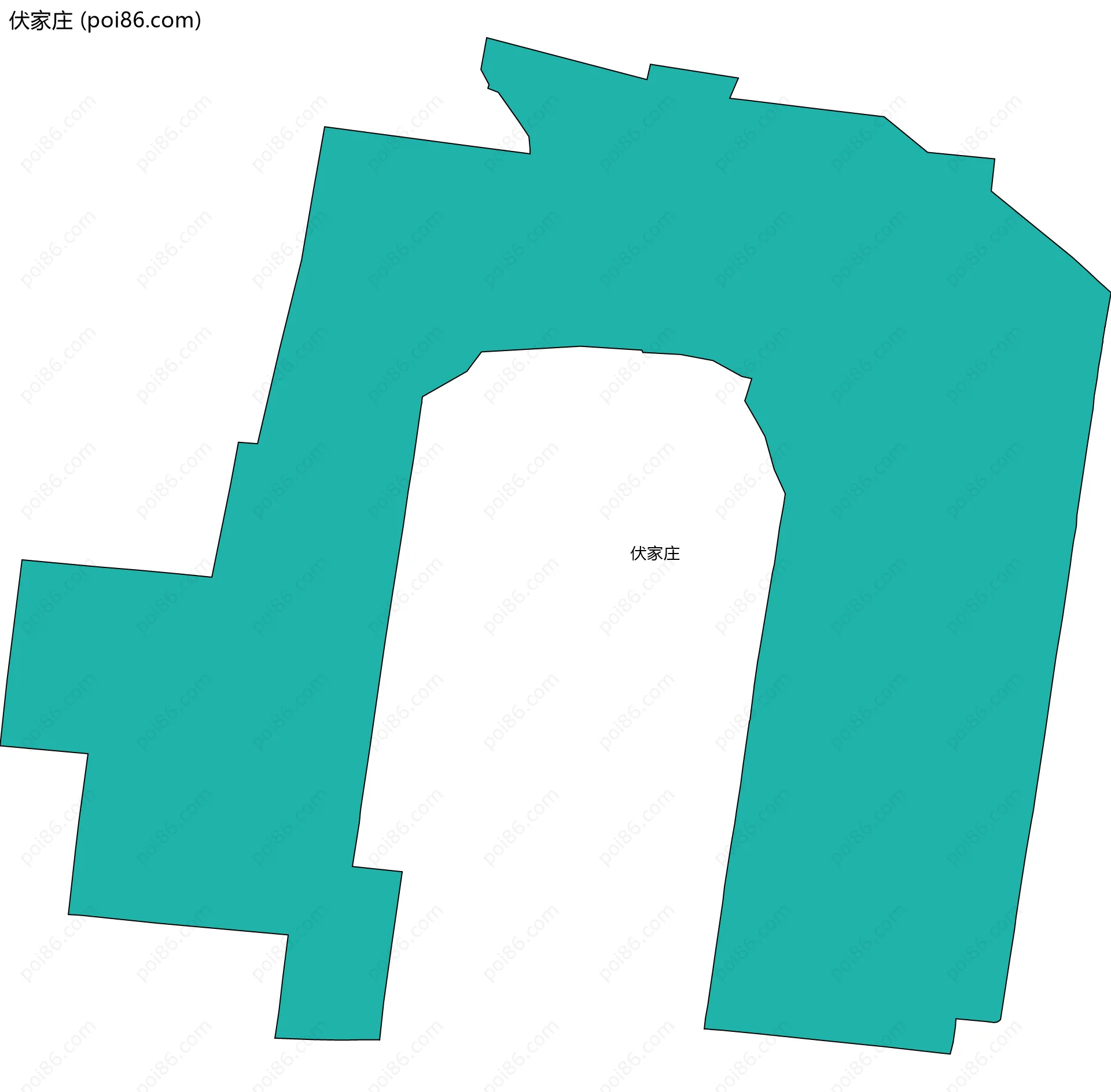 伏家庄边界地图