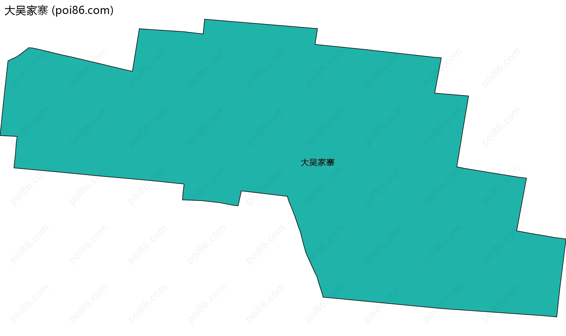 大吴家寨边界地图