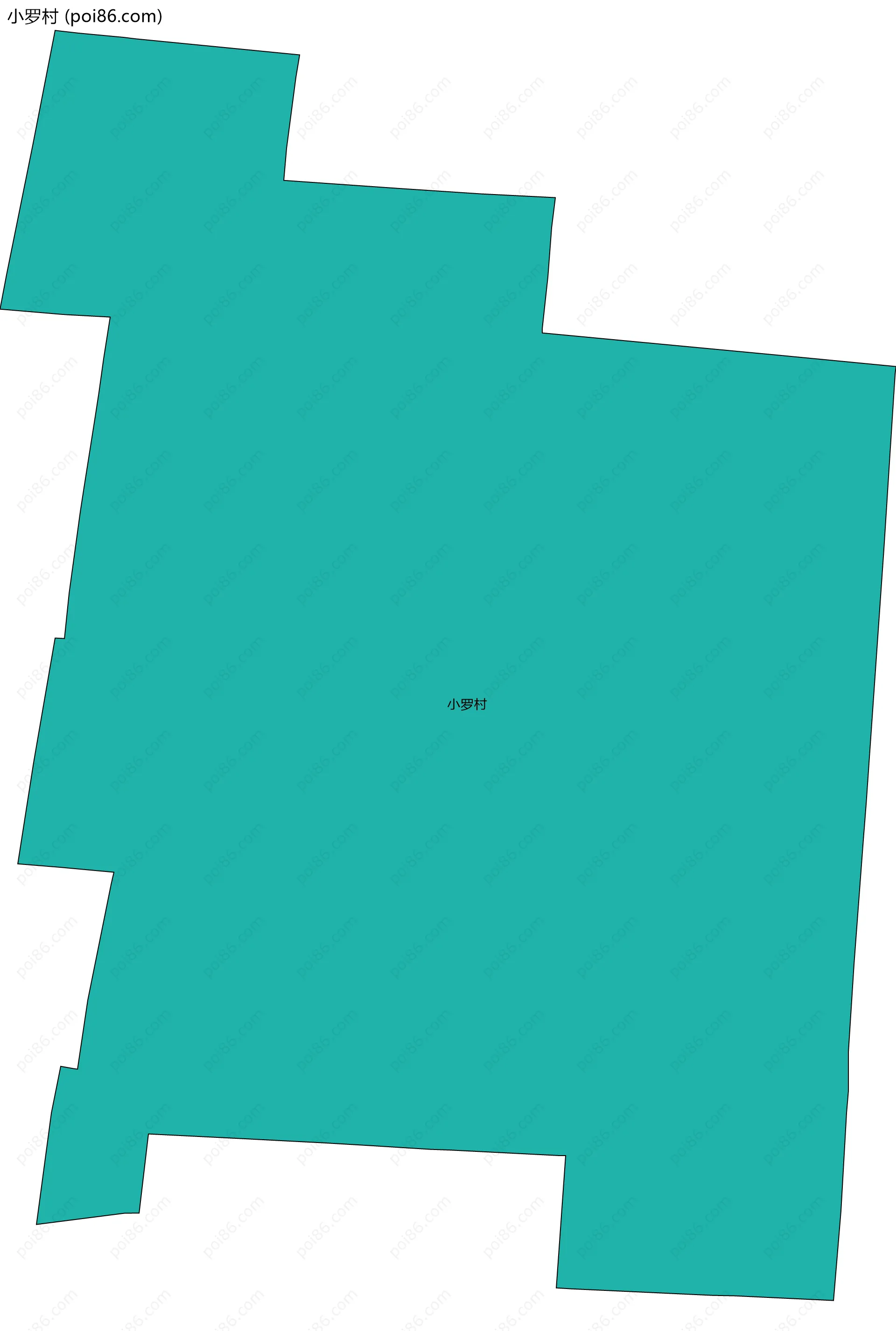 小罗村边界地图