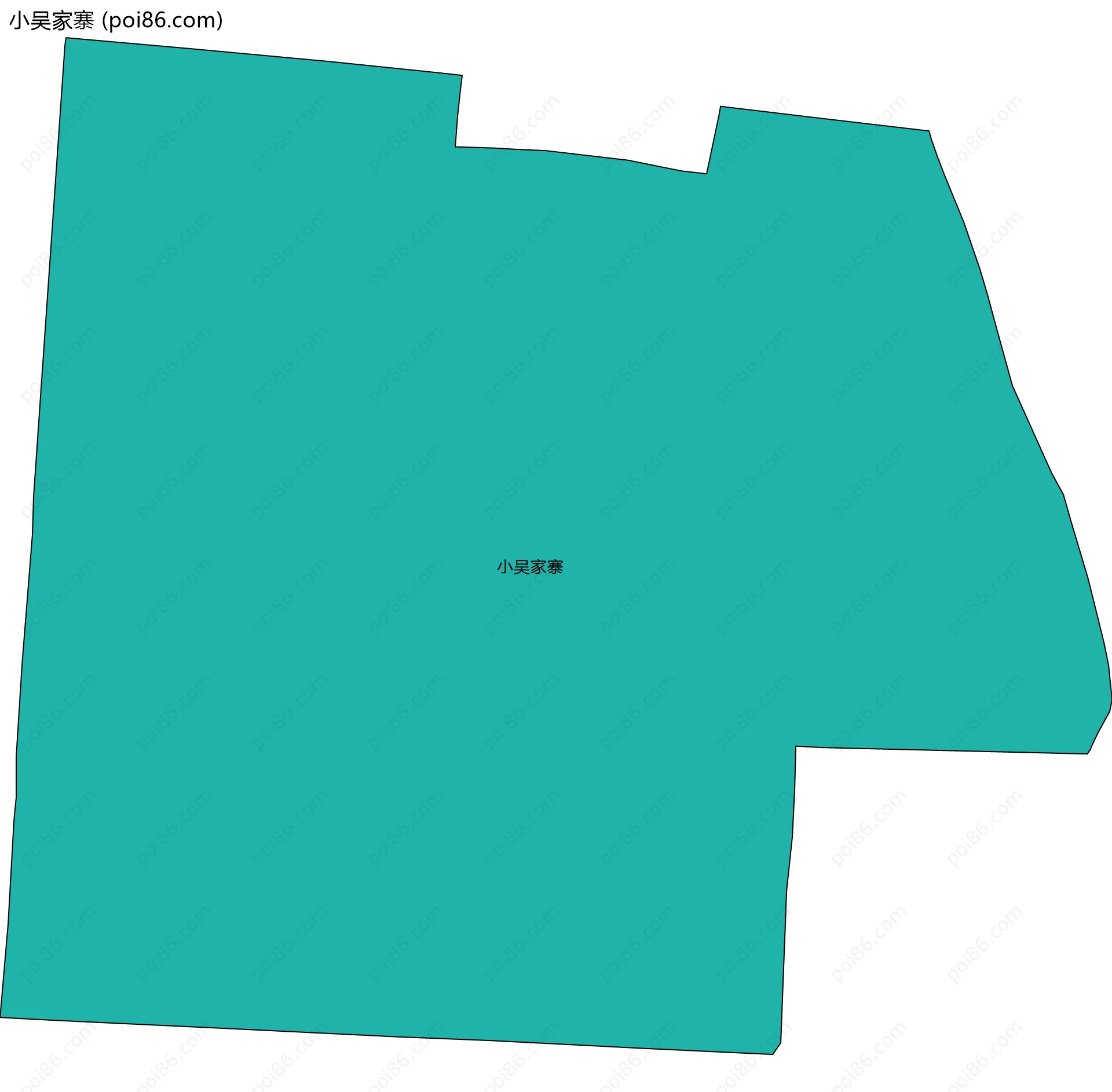 小吴家寨边界地图