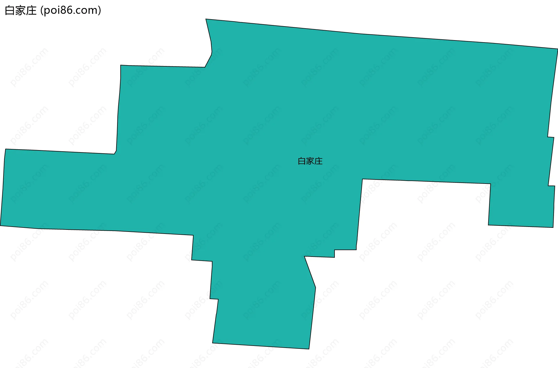 白家庄边界地图