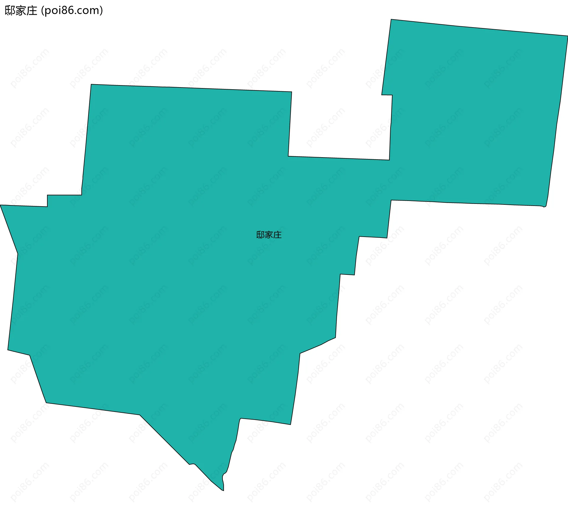 邸家庄边界地图