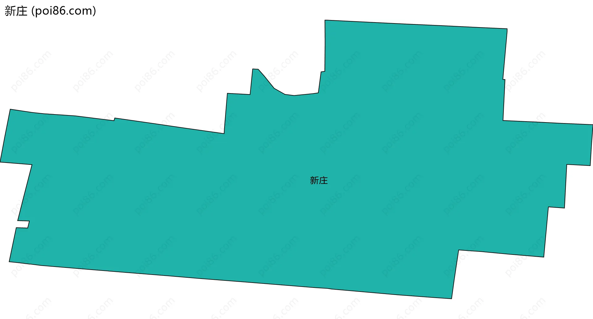 新庄边界地图