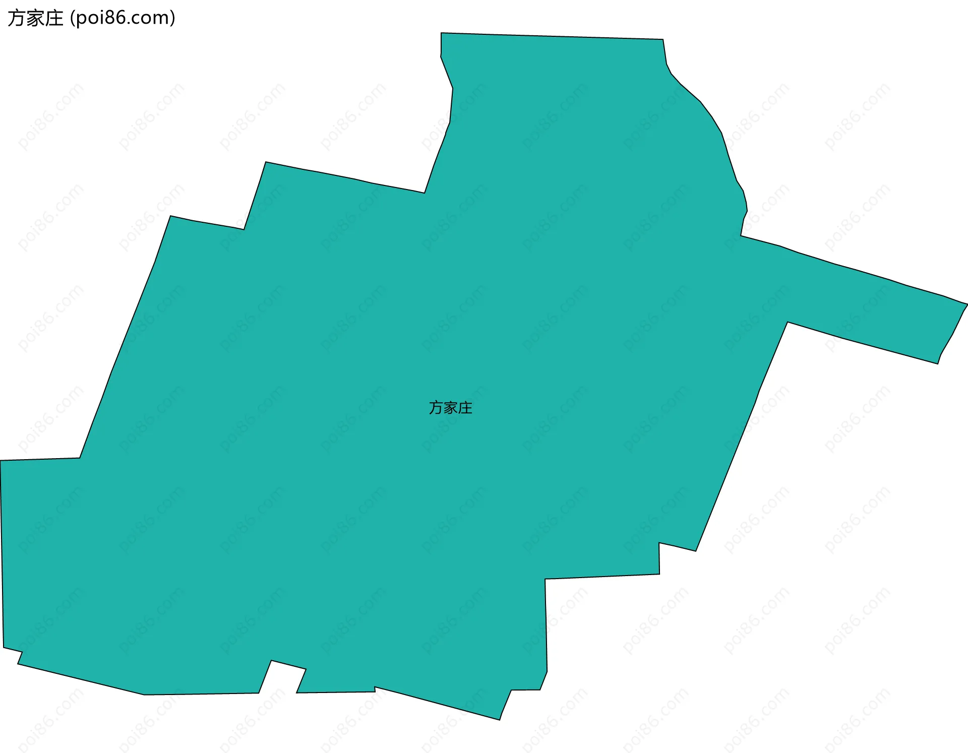 方家庄边界地图
