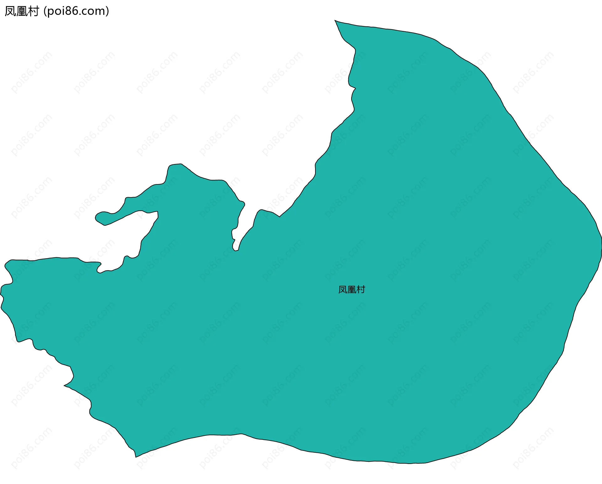凤凰村边界地图