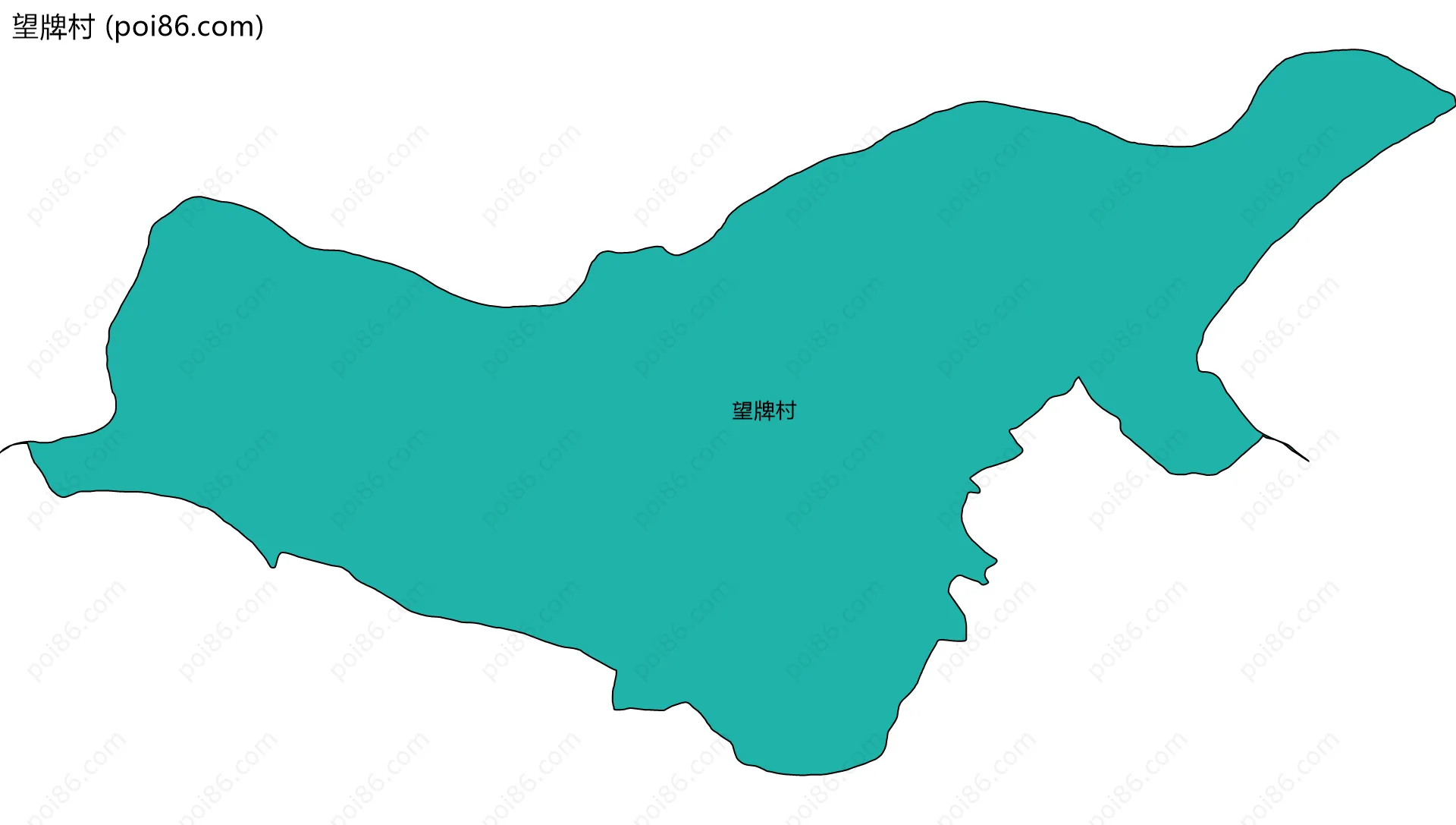 望牌村边界地图