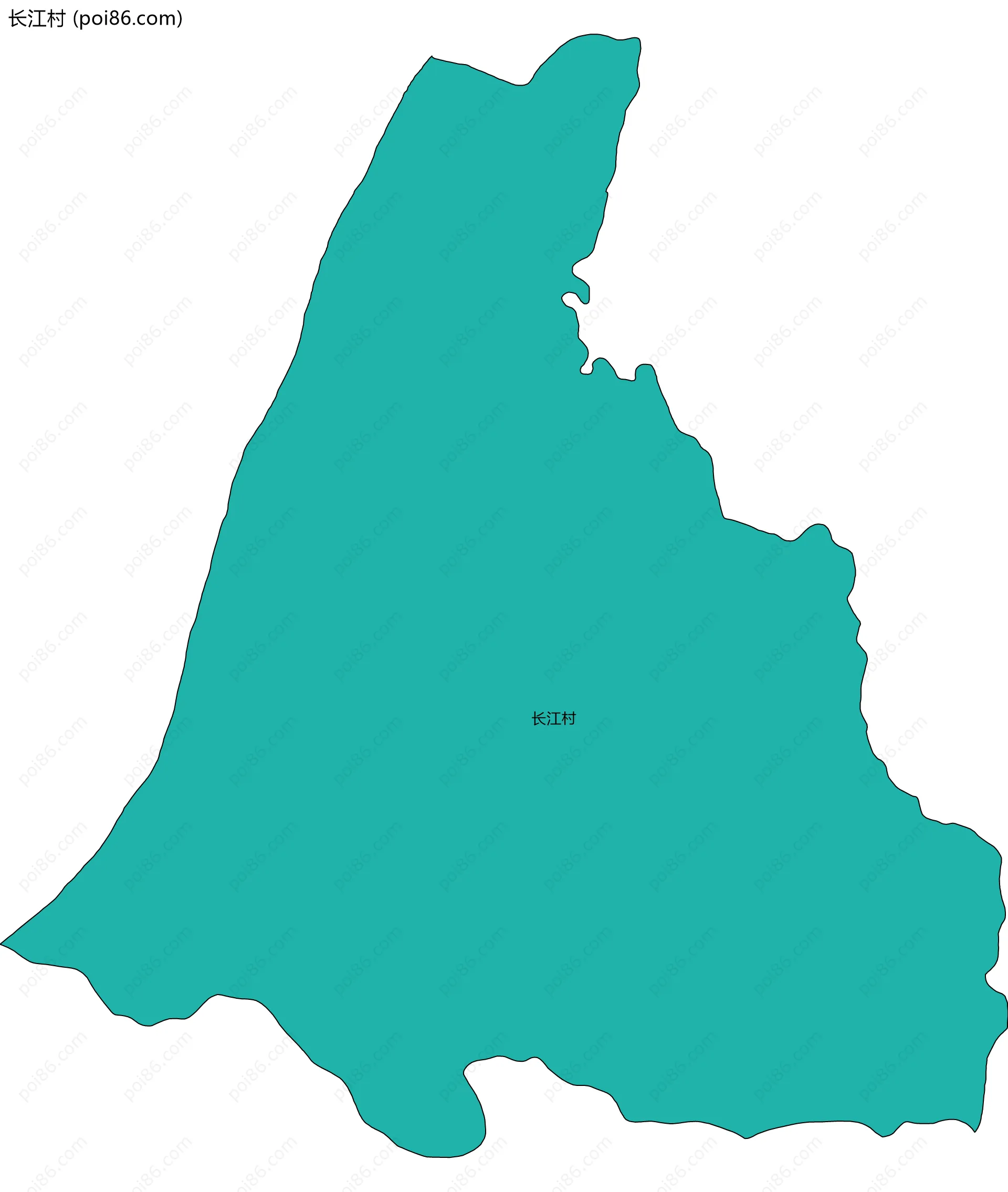 长江村边界地图