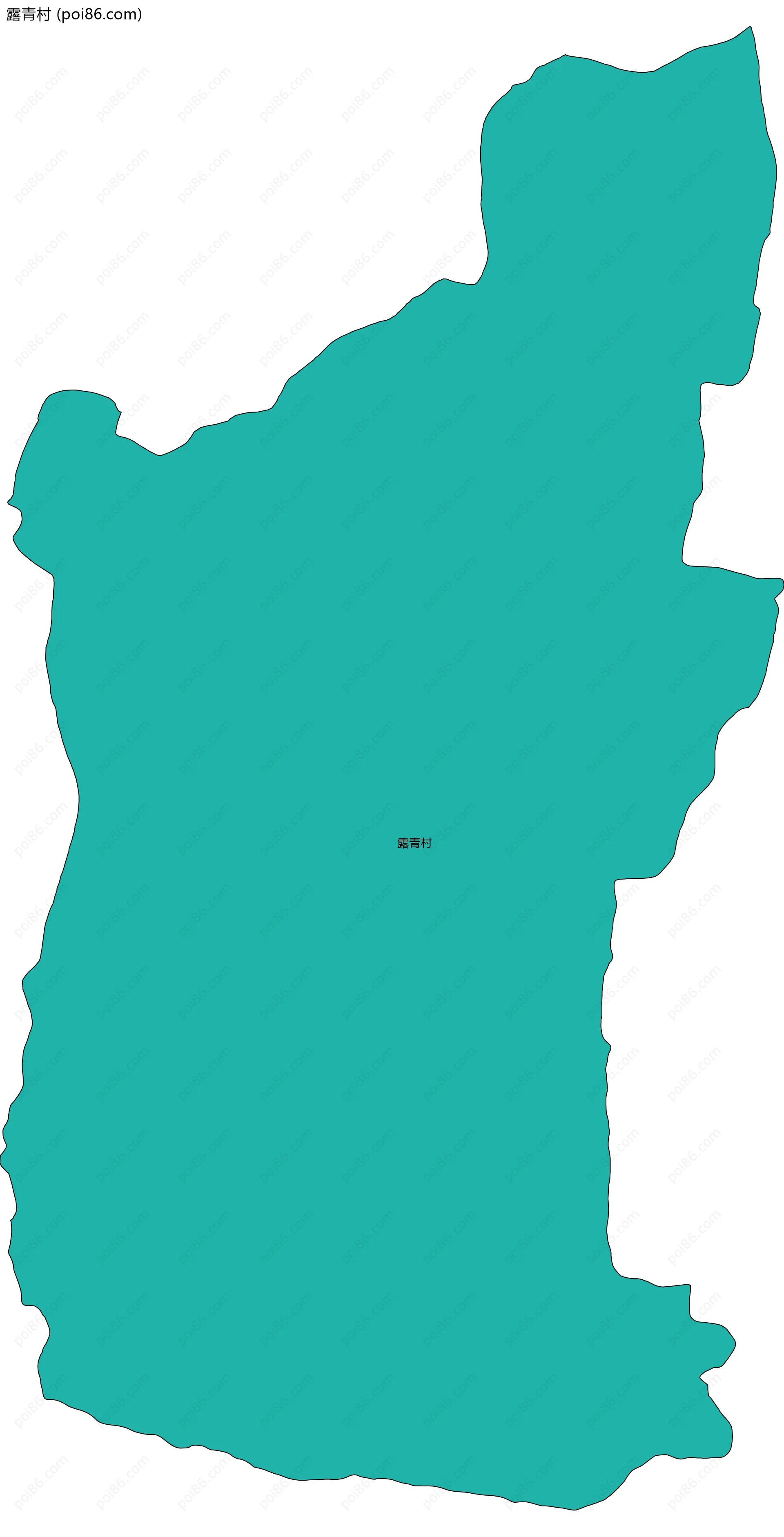 露青村边界地图