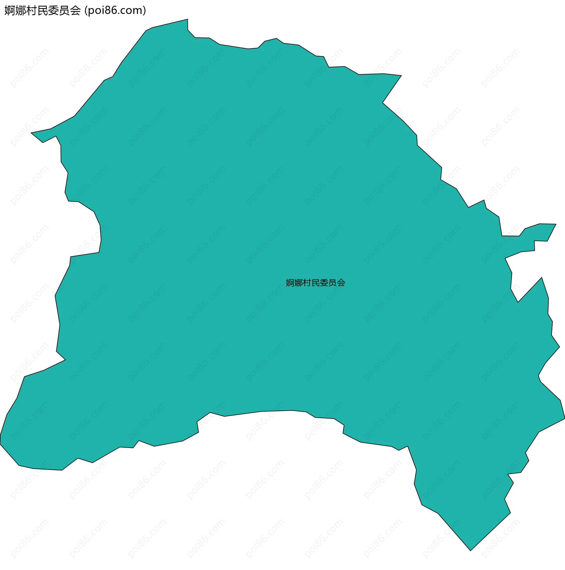 婀娜村民委员会边界地图