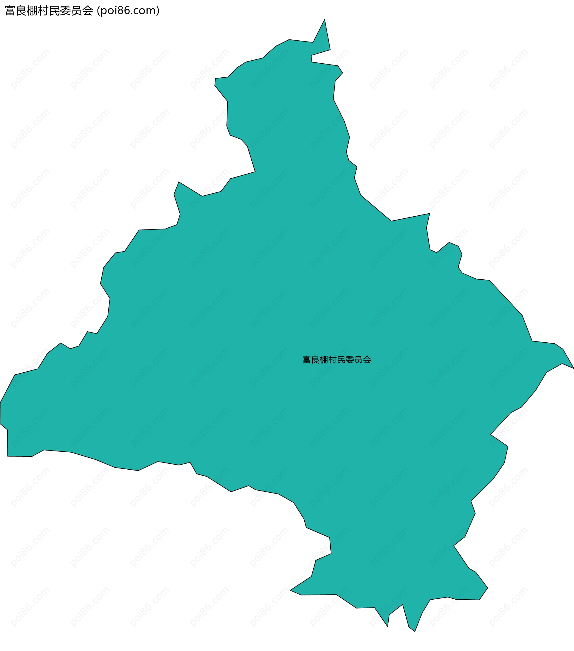 富良棚村民委员会边界地图