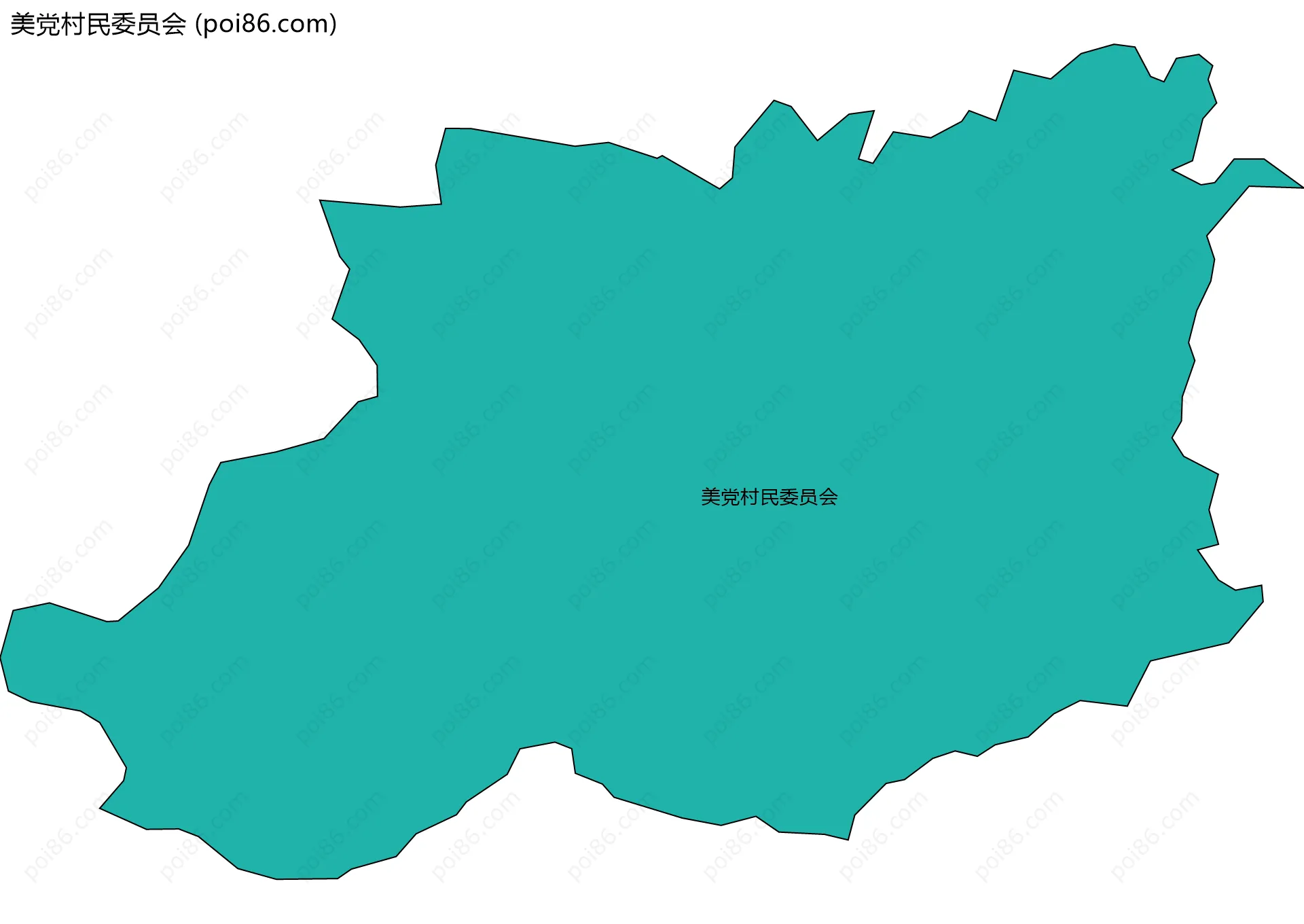 美党村民委员会边界地图