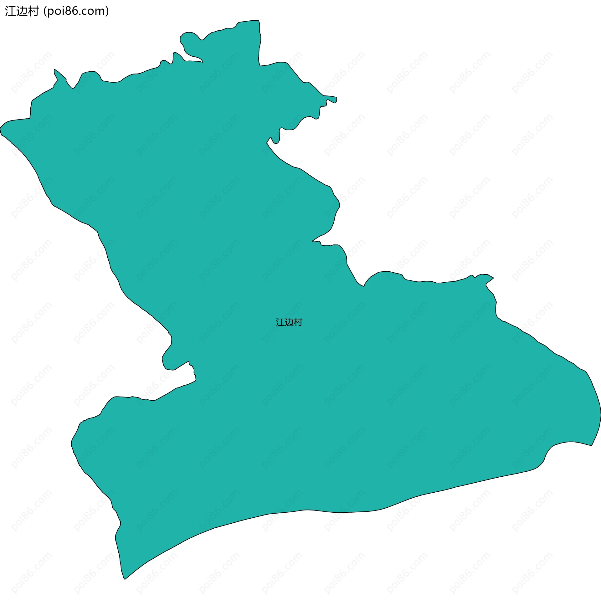 江边村边界地图