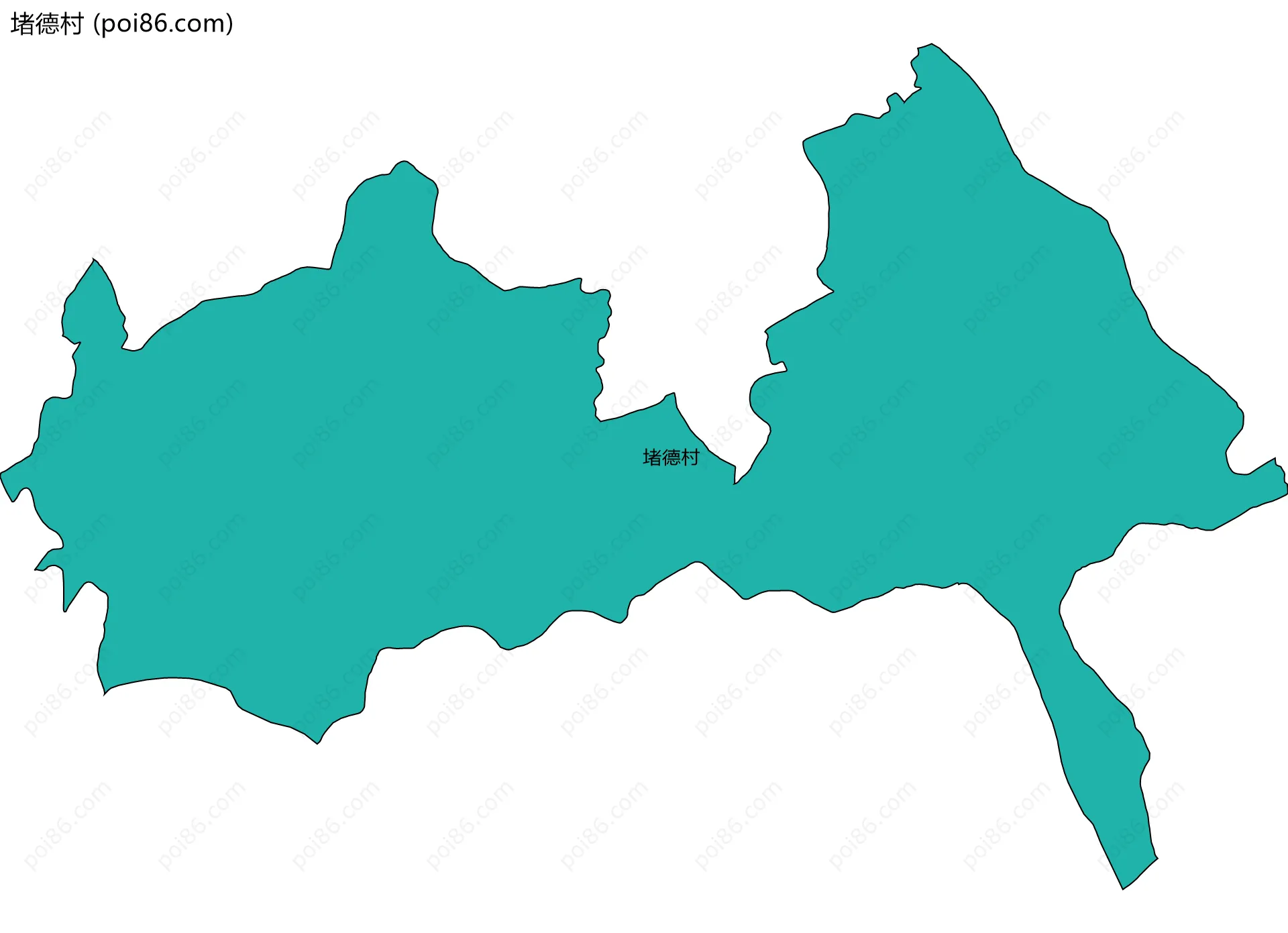 堵德村边界地图
