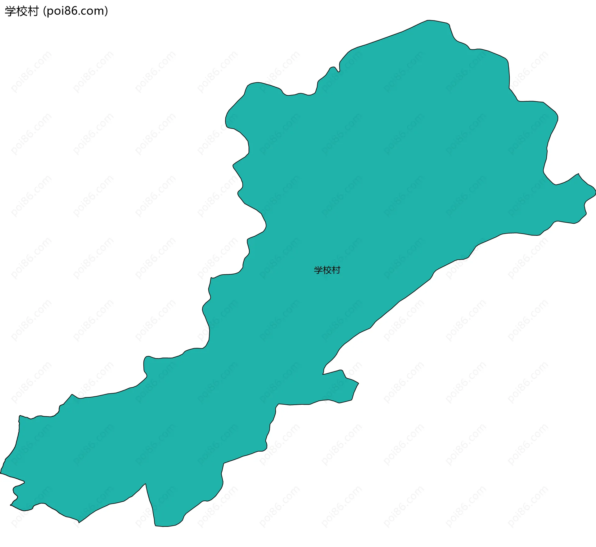 学校村边界地图