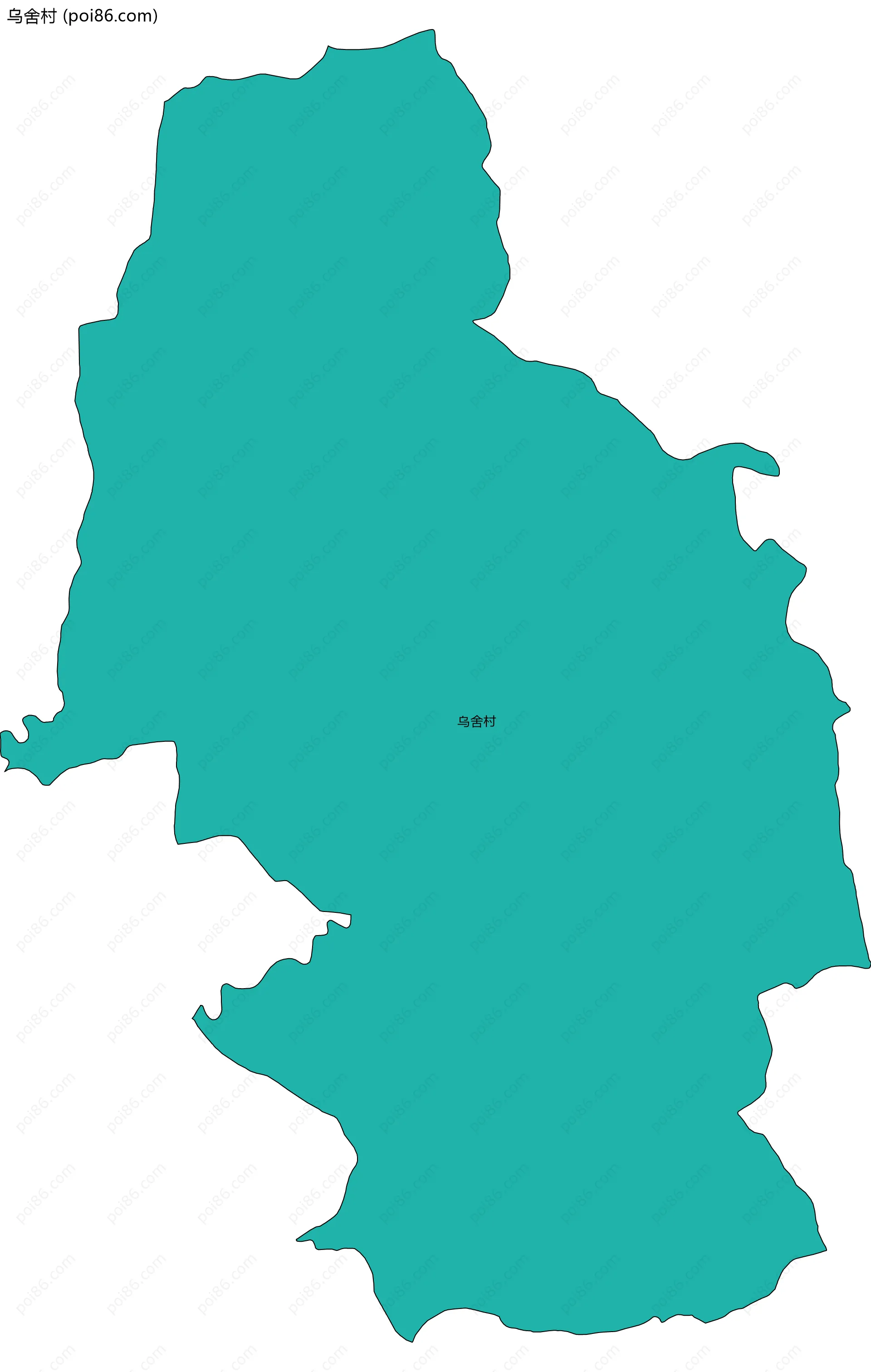 乌舍村边界地图