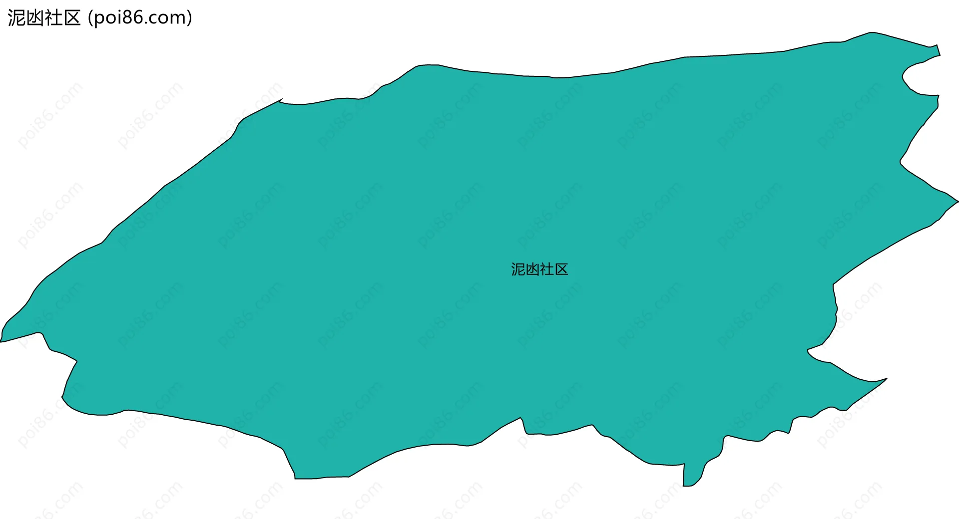 泥凼社区边界地图