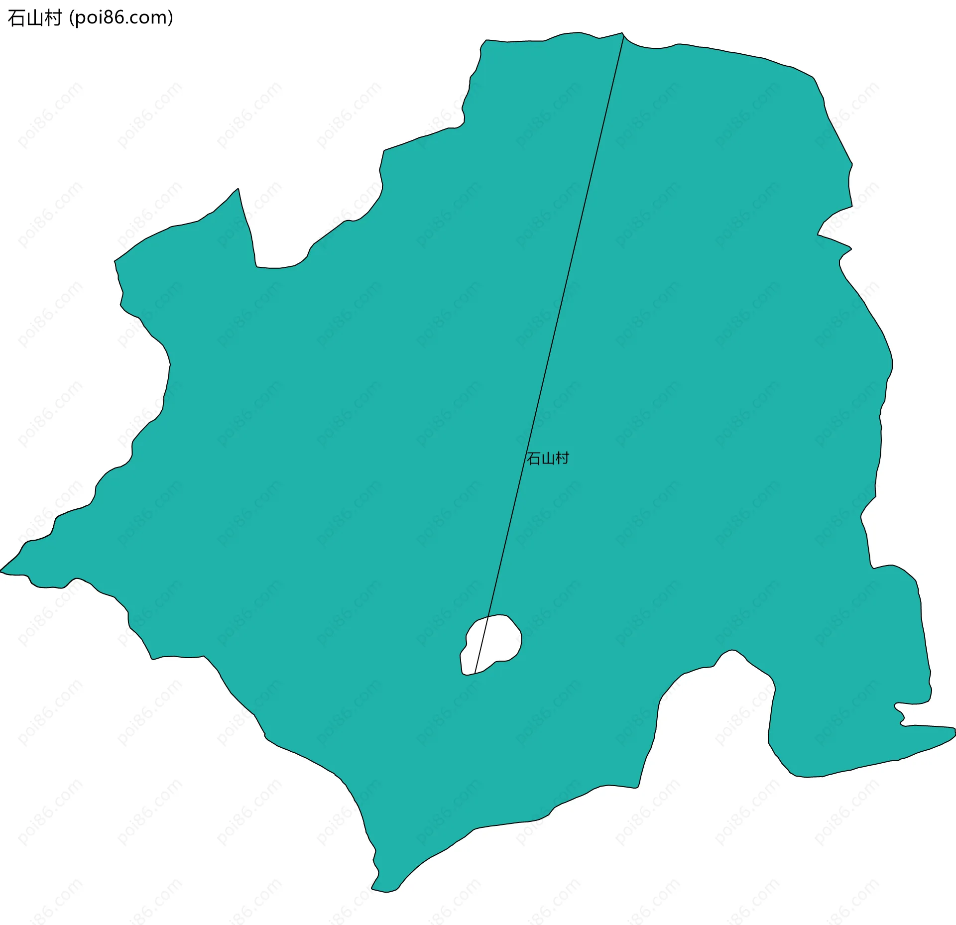 石山村边界地图