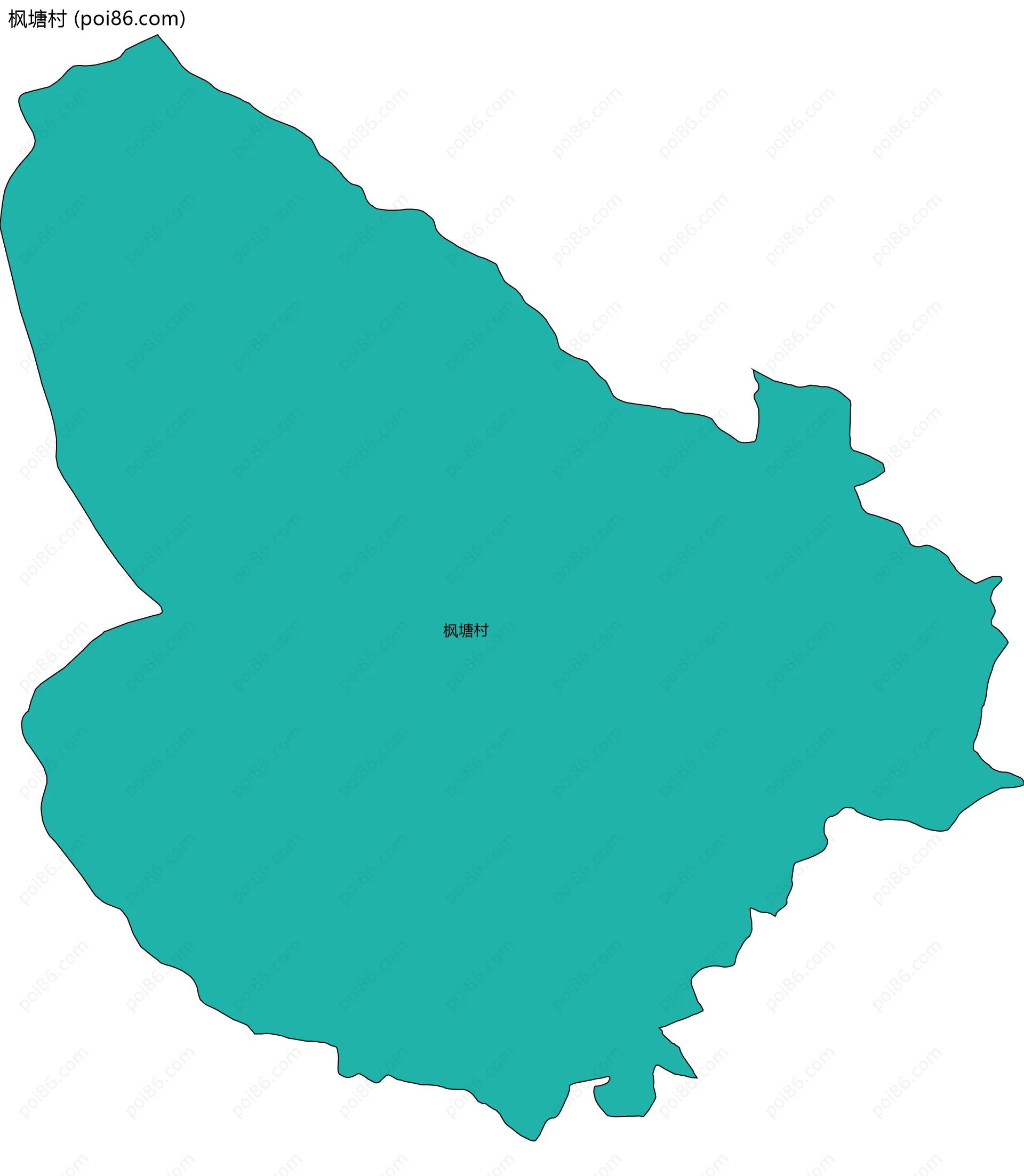 枫塘村边界地图