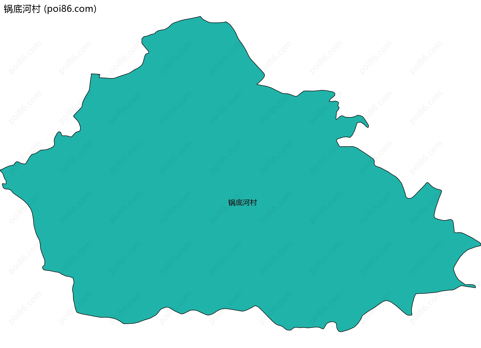 锅底河村边界地图
