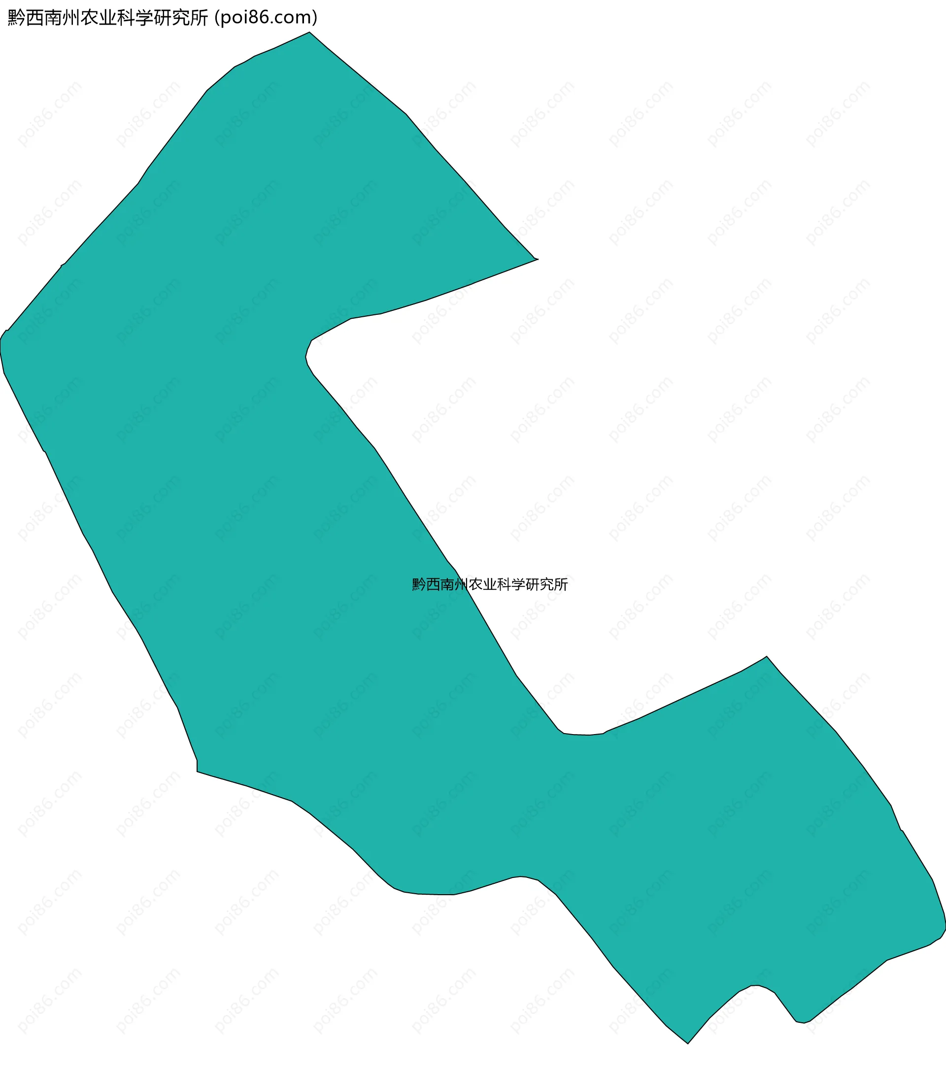 黔西南州农业科学研究所边界地图