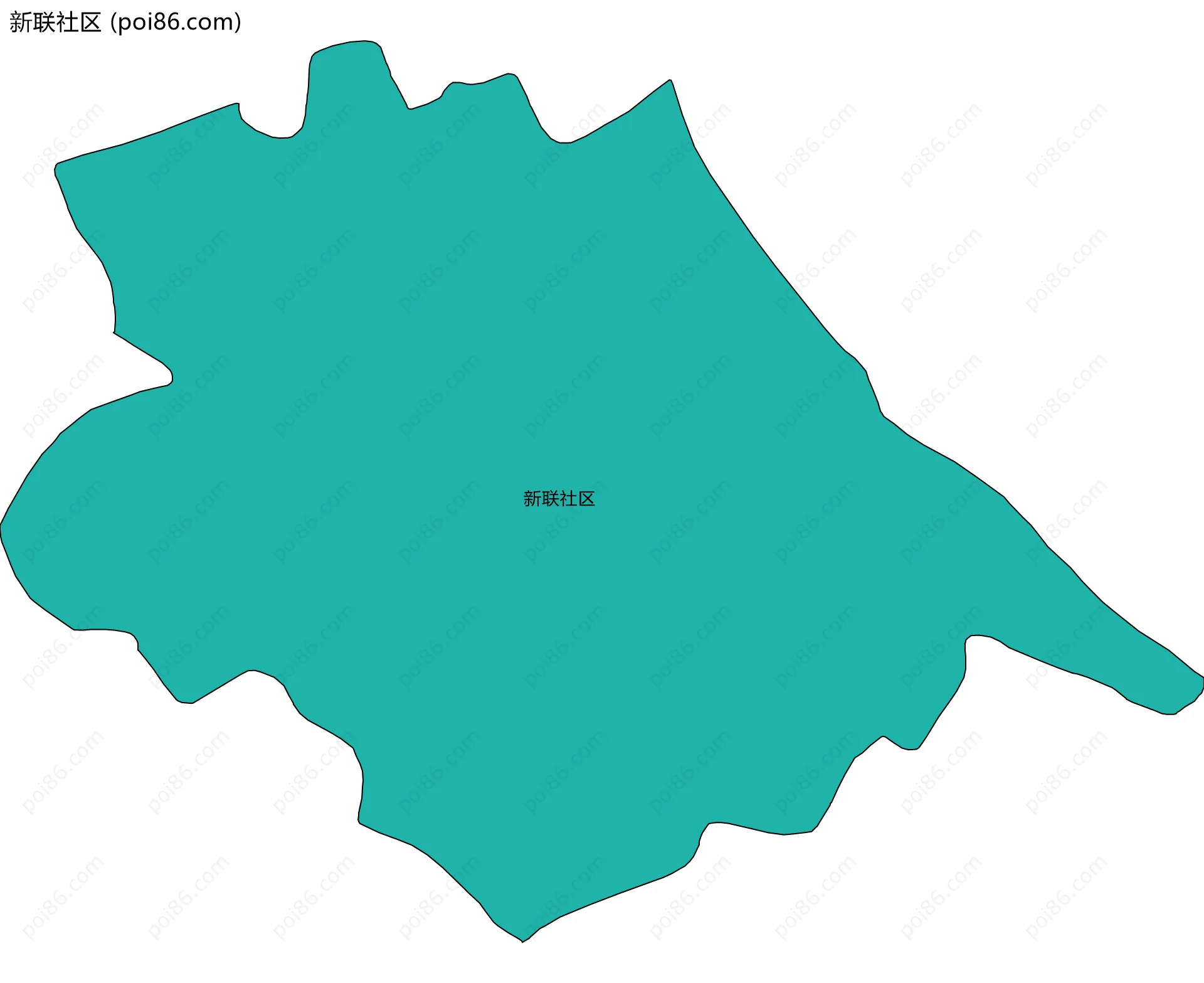 新联社区边界地图