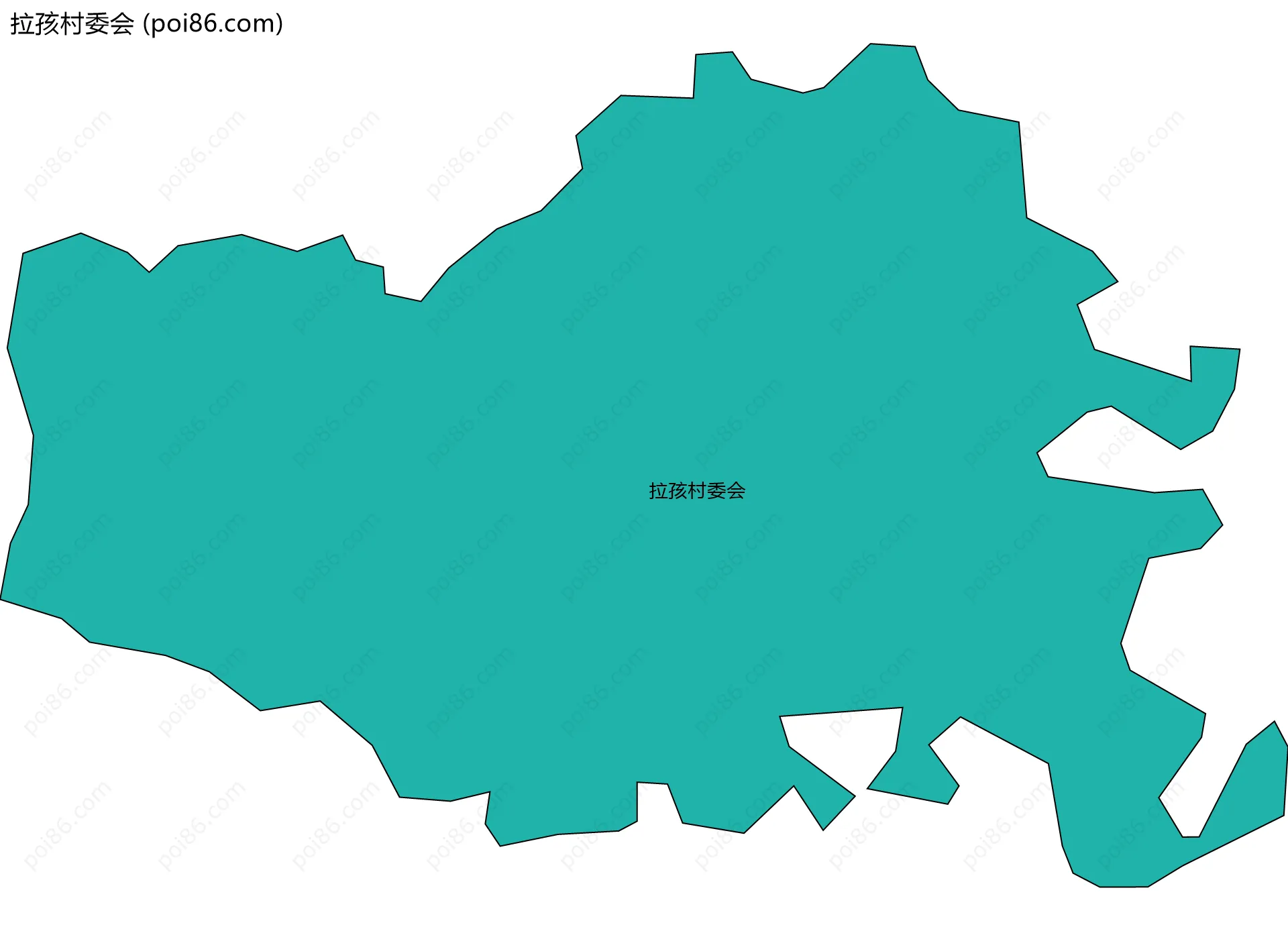 拉孩村委会边界地图