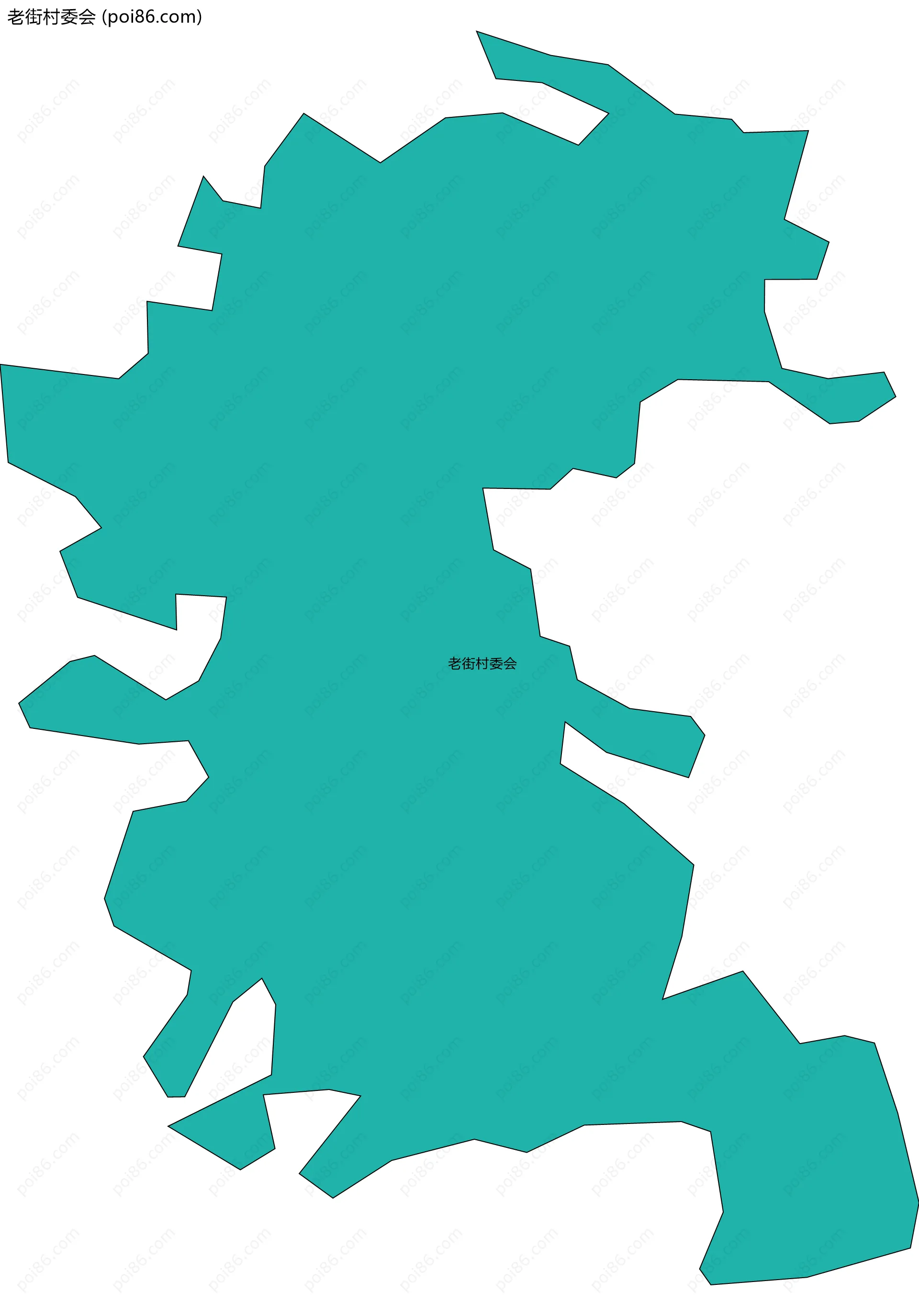 老街村委会边界地图