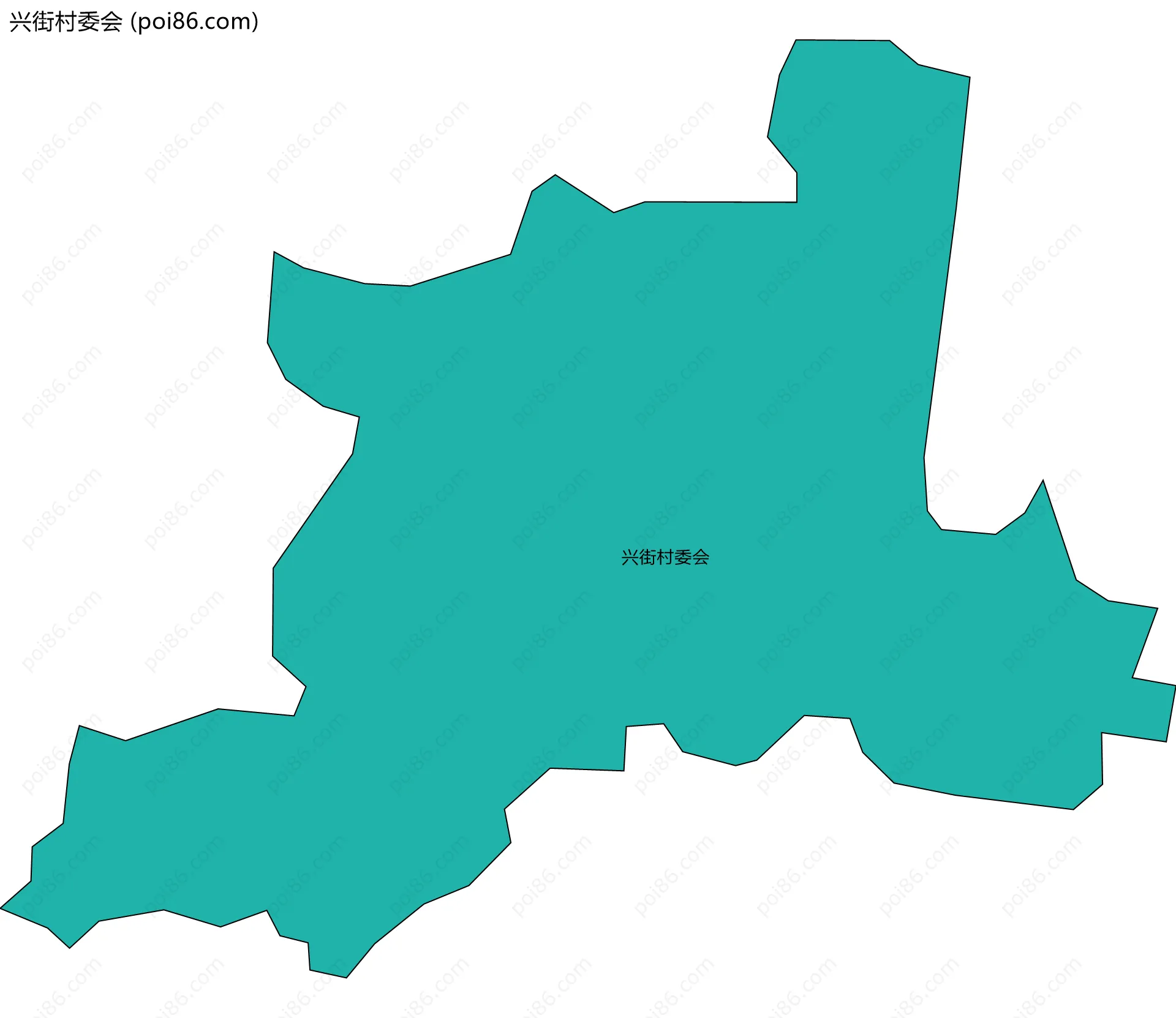 兴街村委会边界地图