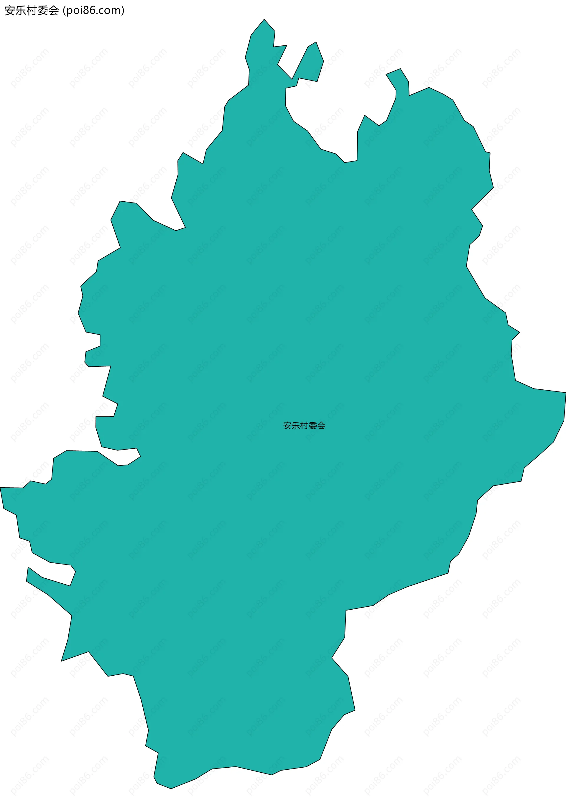 安乐村委会边界地图
