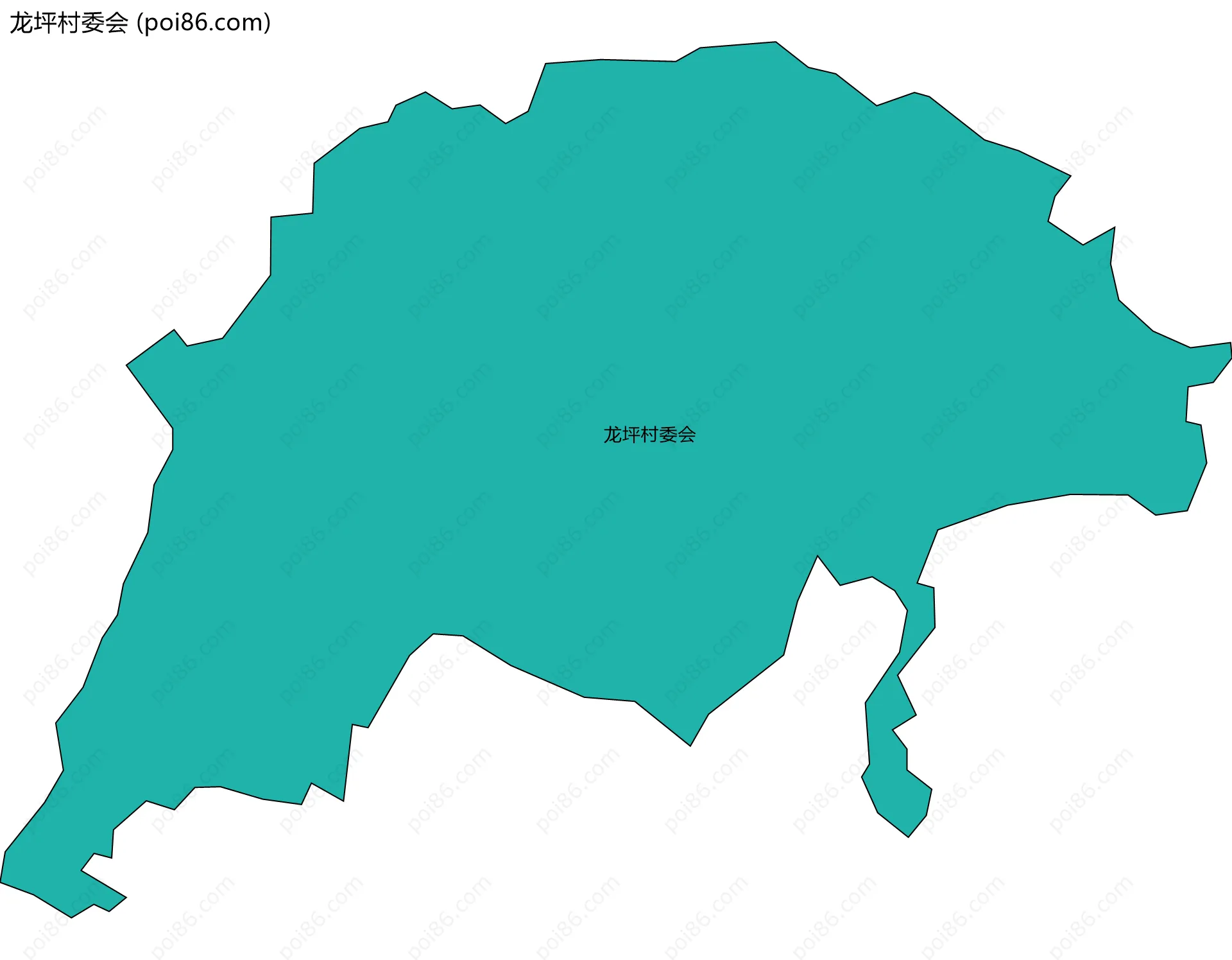 龙坪村委会边界地图
