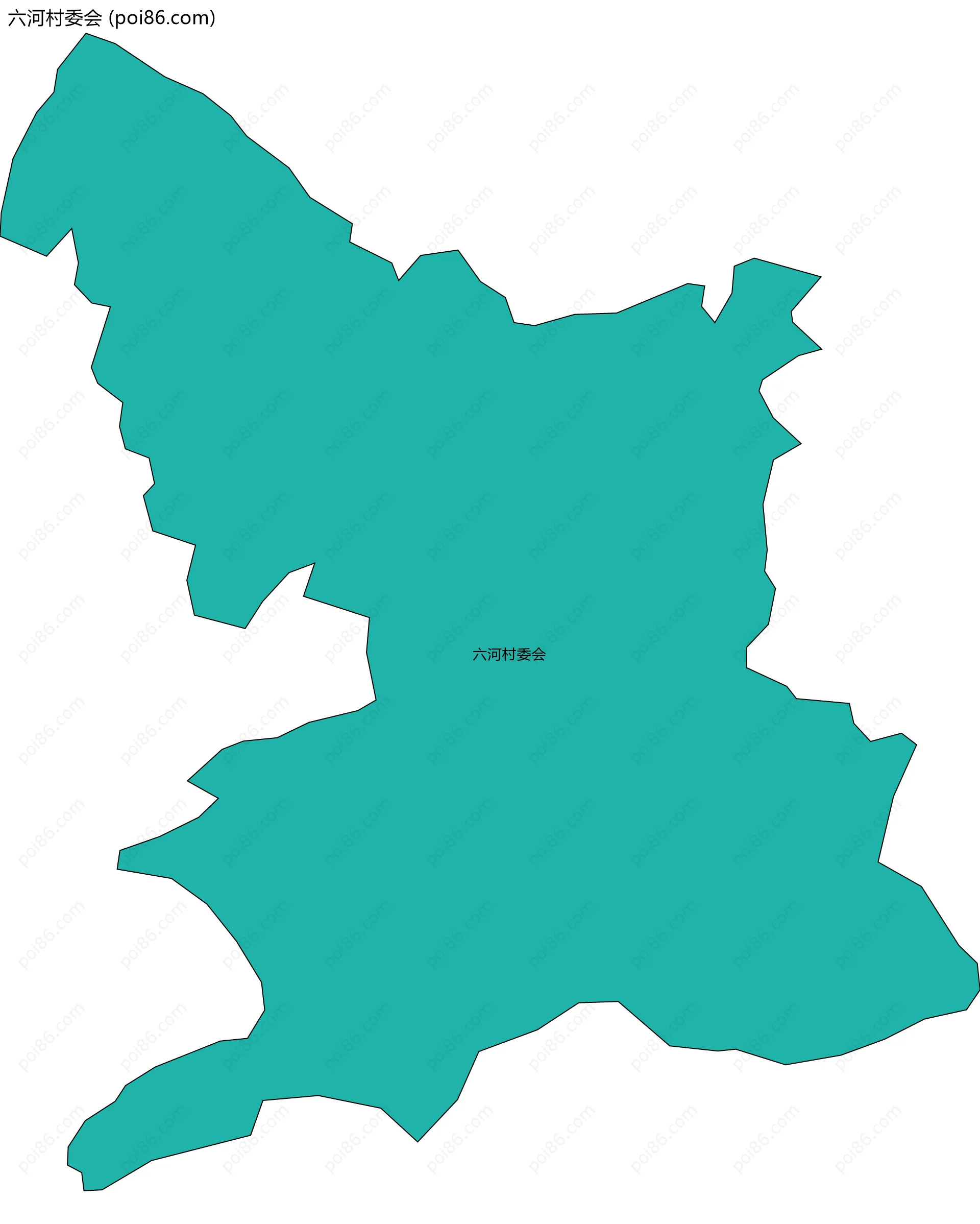 六河村委会边界地图