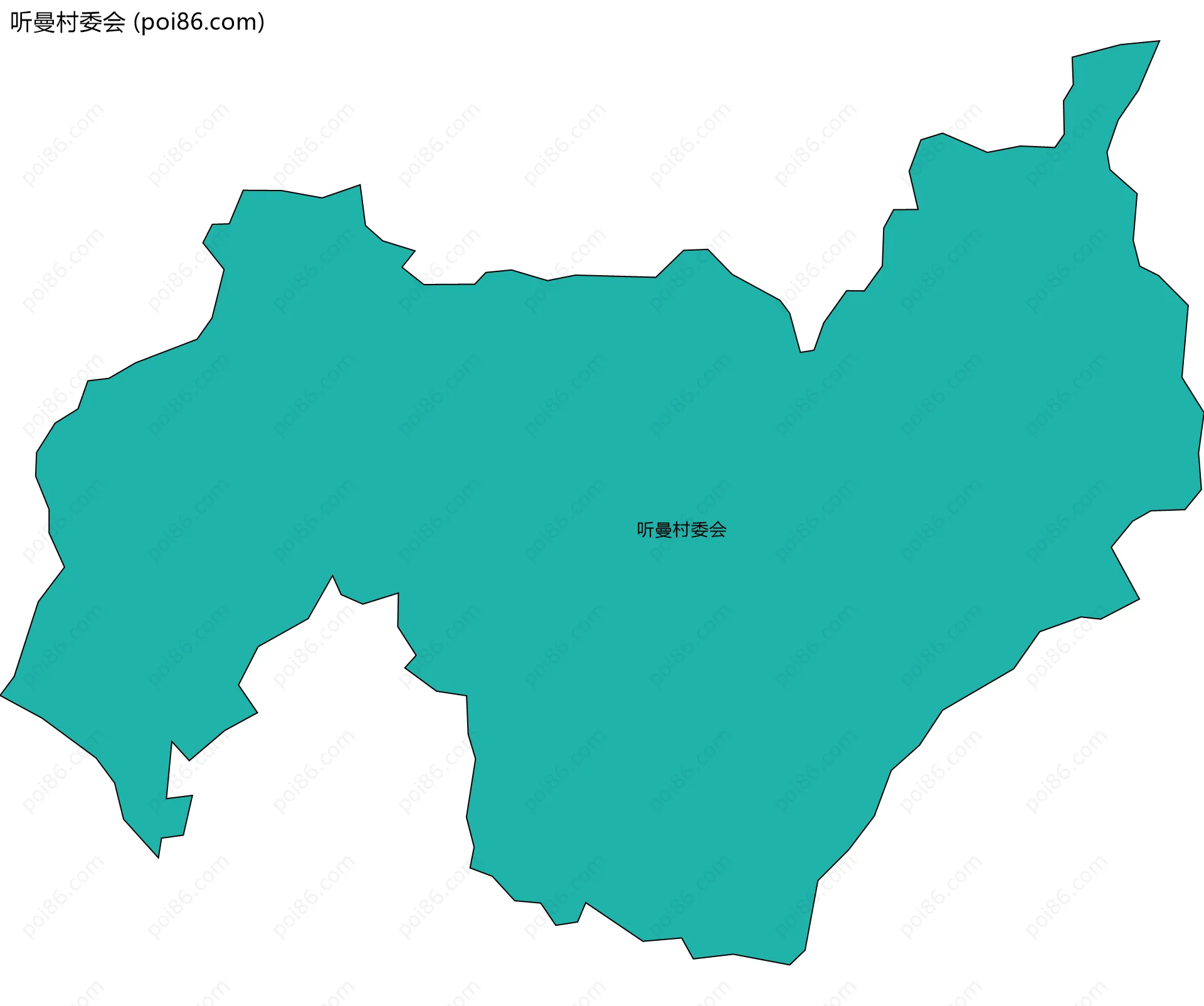 听曼村委会边界地图