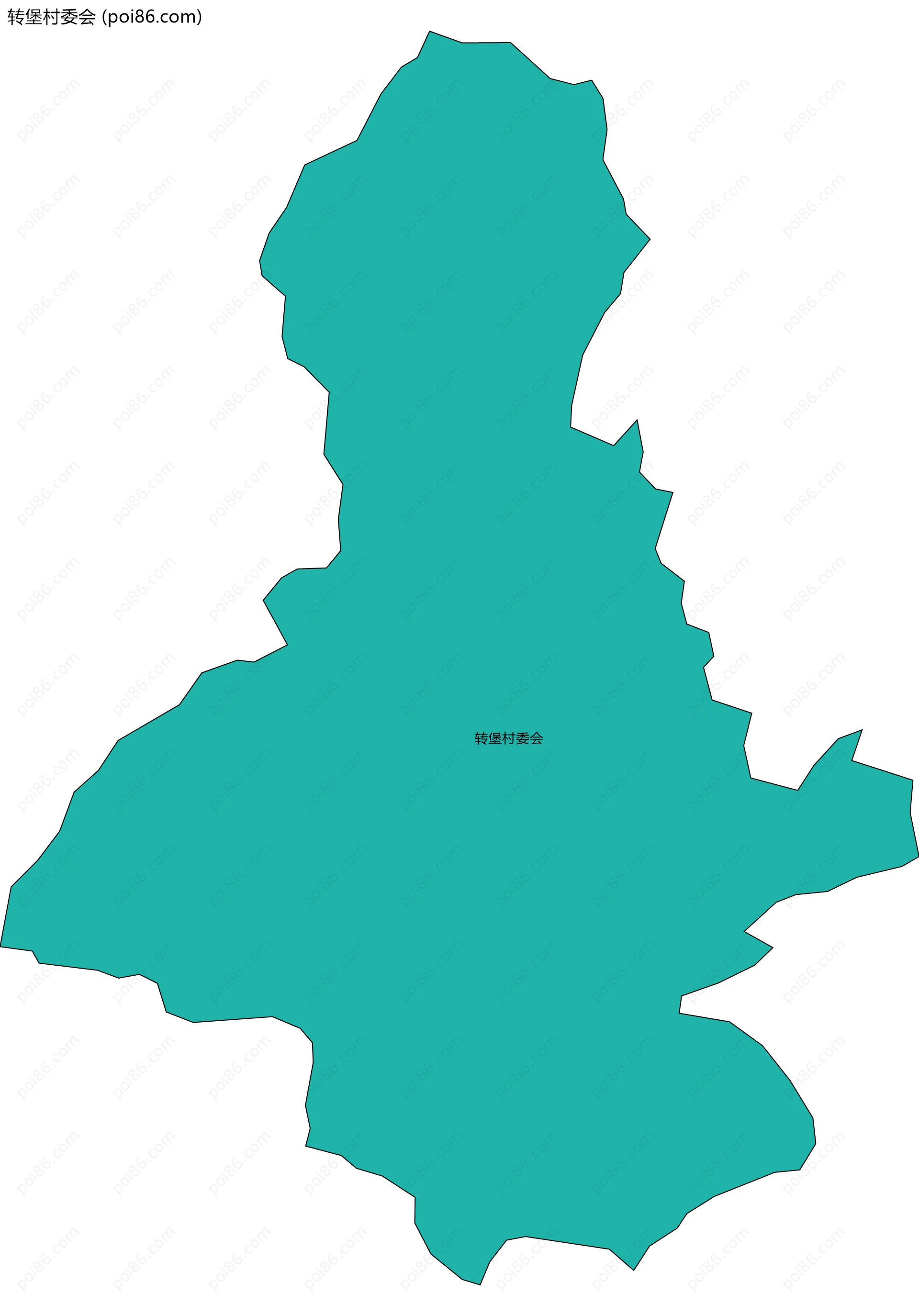 转堡村委会边界地图