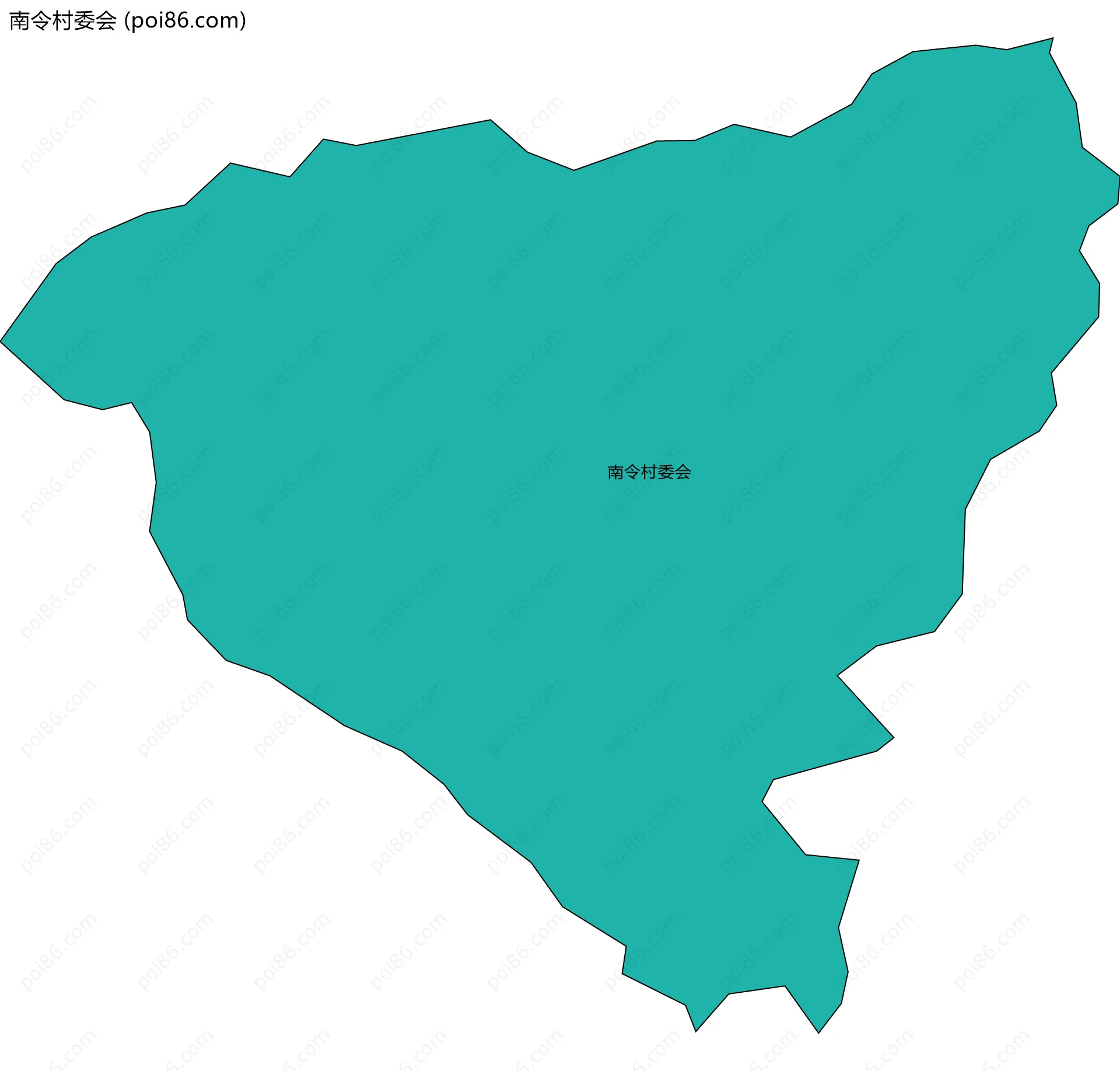 南令村委会边界地图