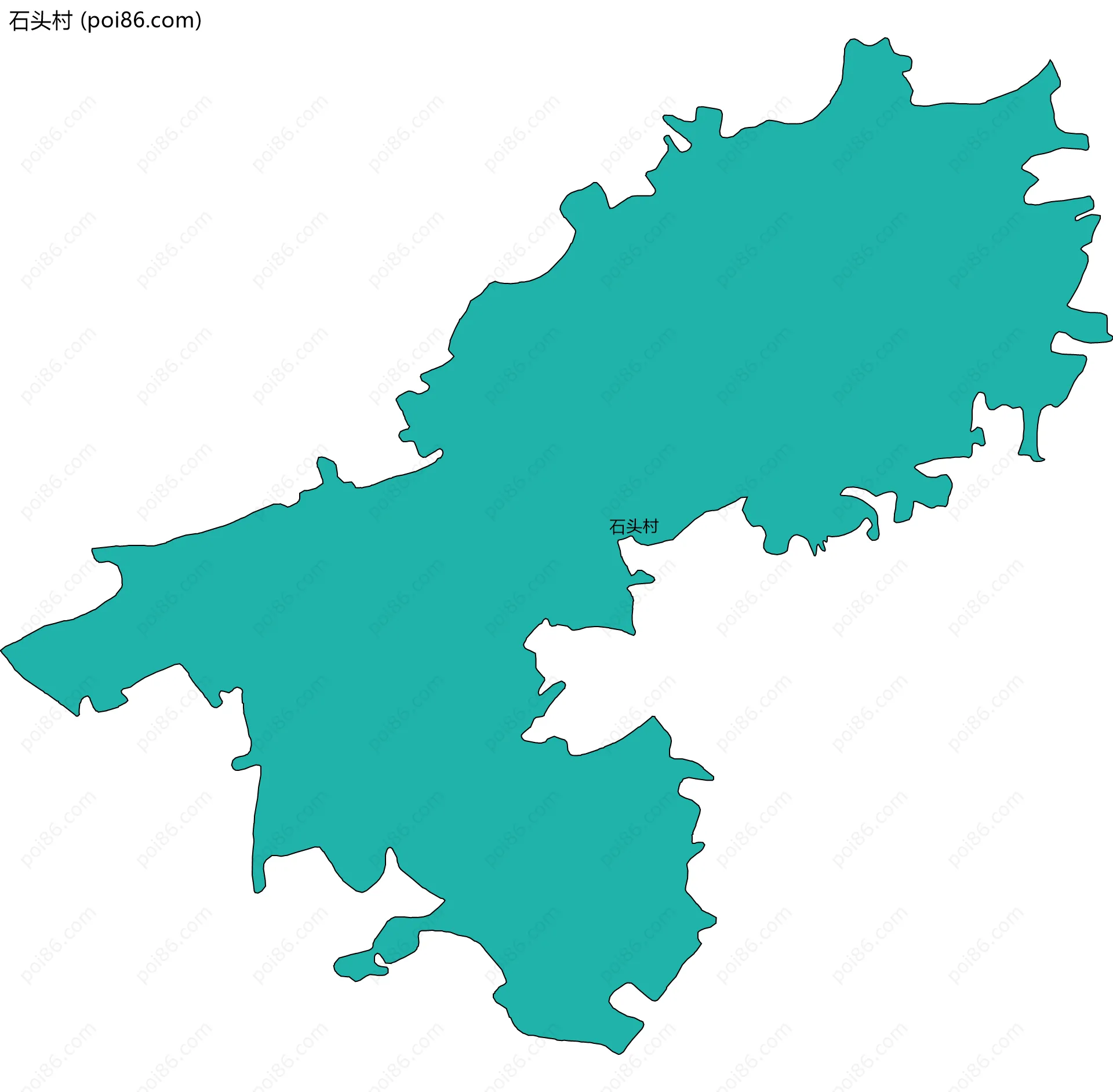 石头村边界地图