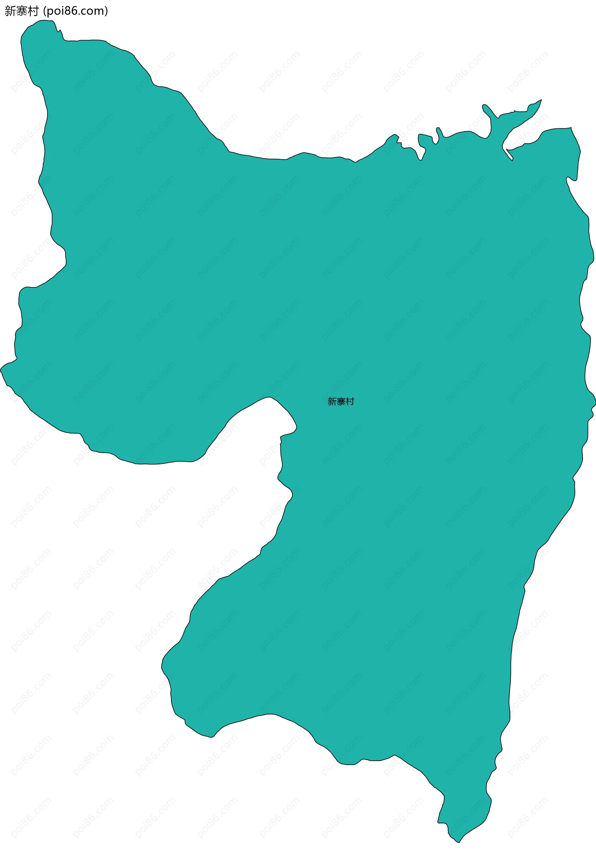 新寨村边界地图