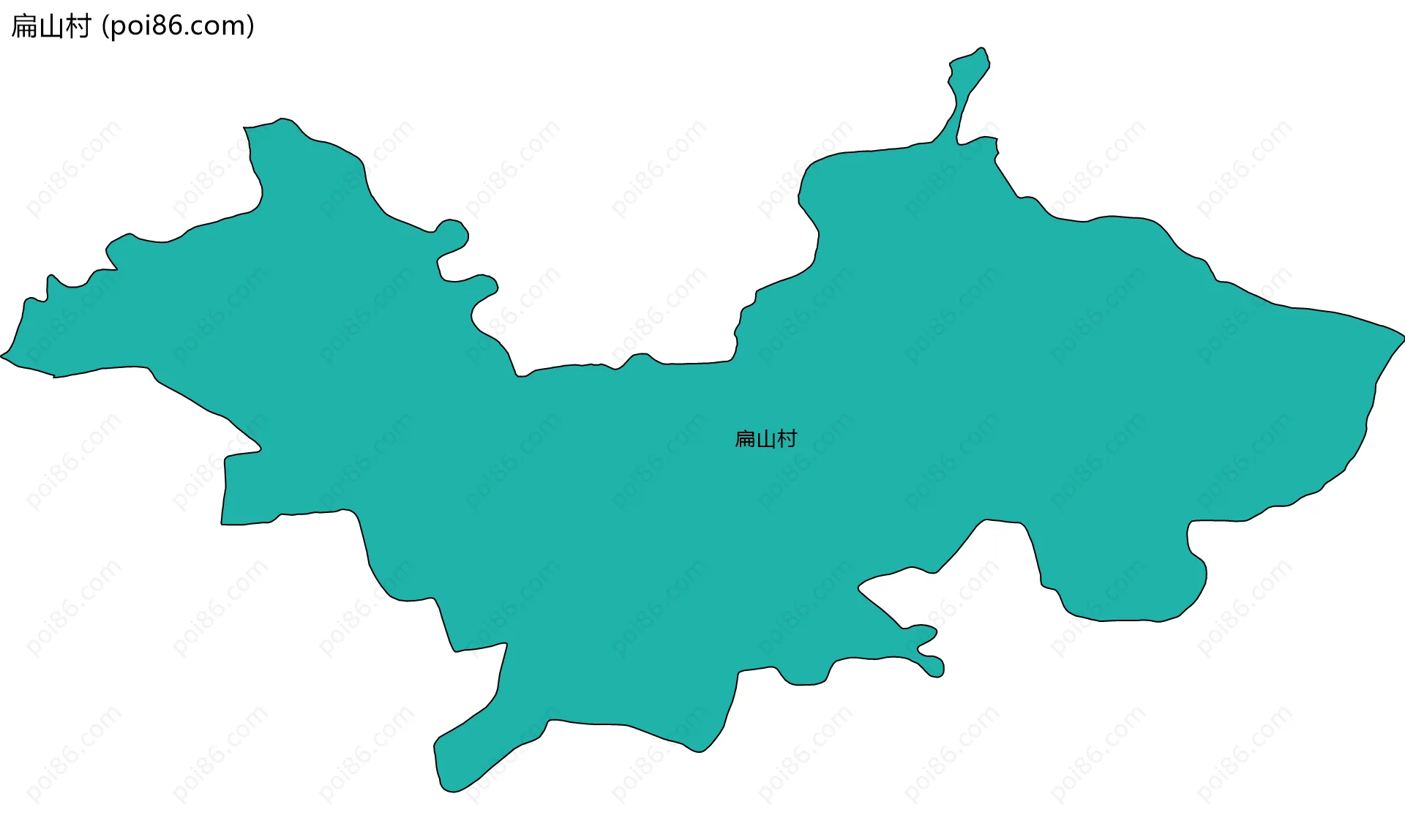 扁山村边界地图