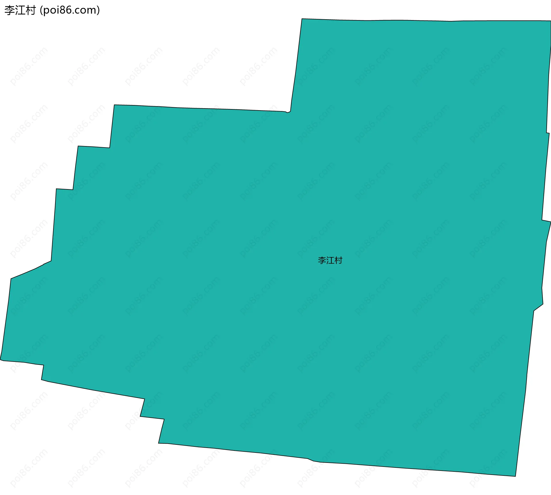 李江村边界地图