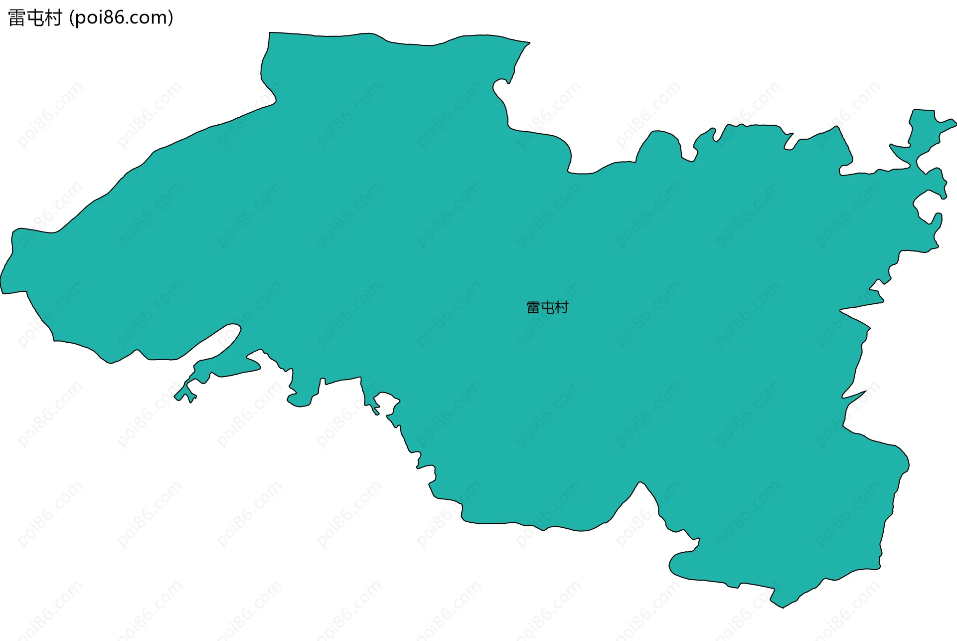 雷屯村边界地图