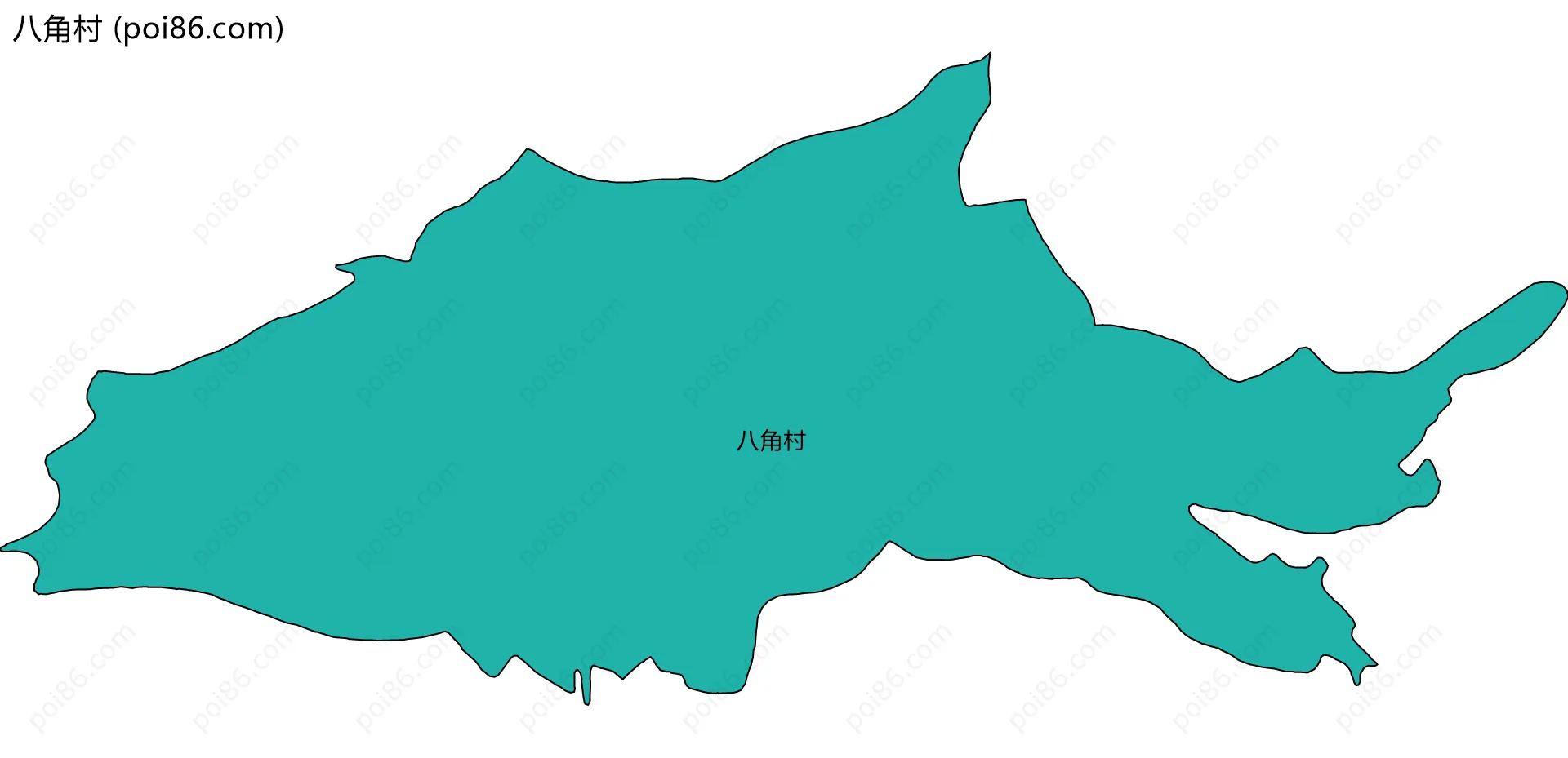 八角村边界地图