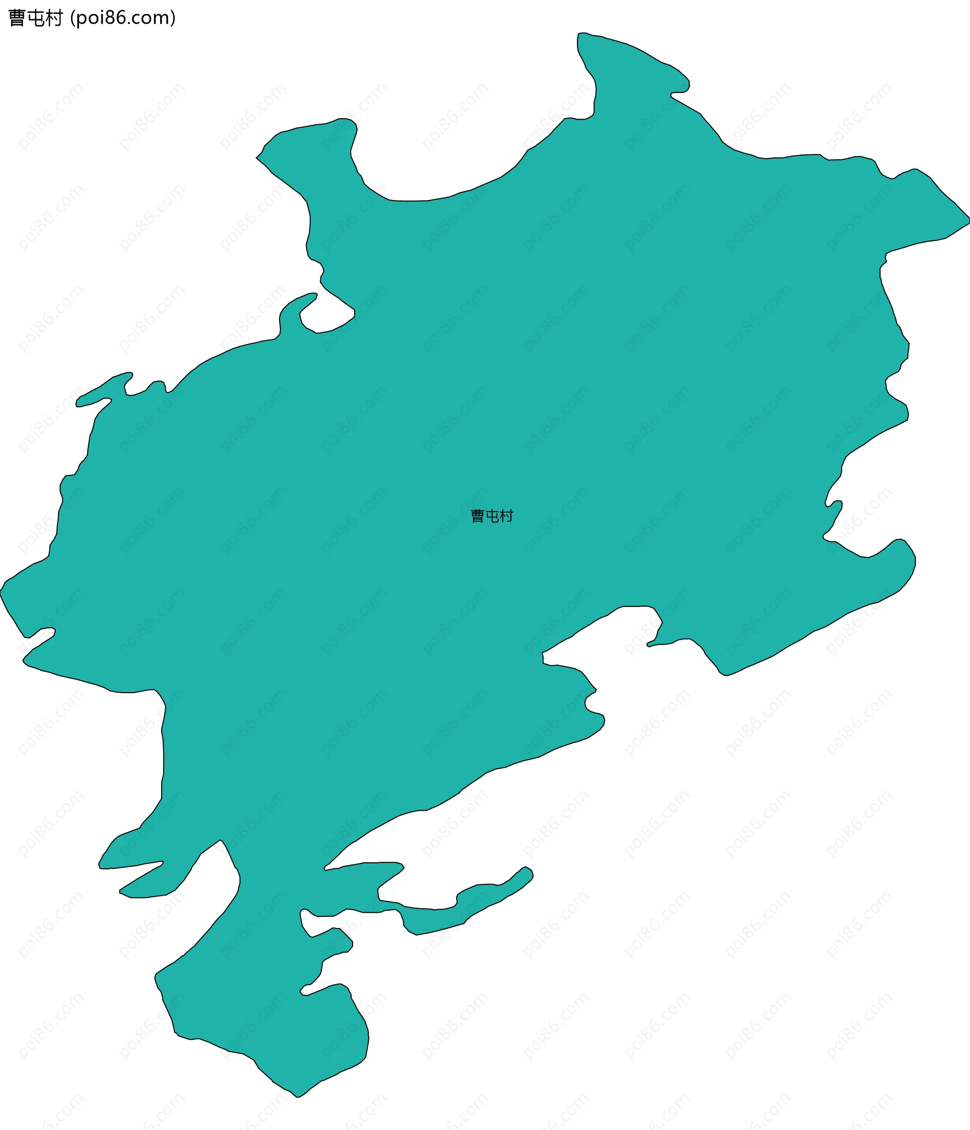 曹屯村边界地图