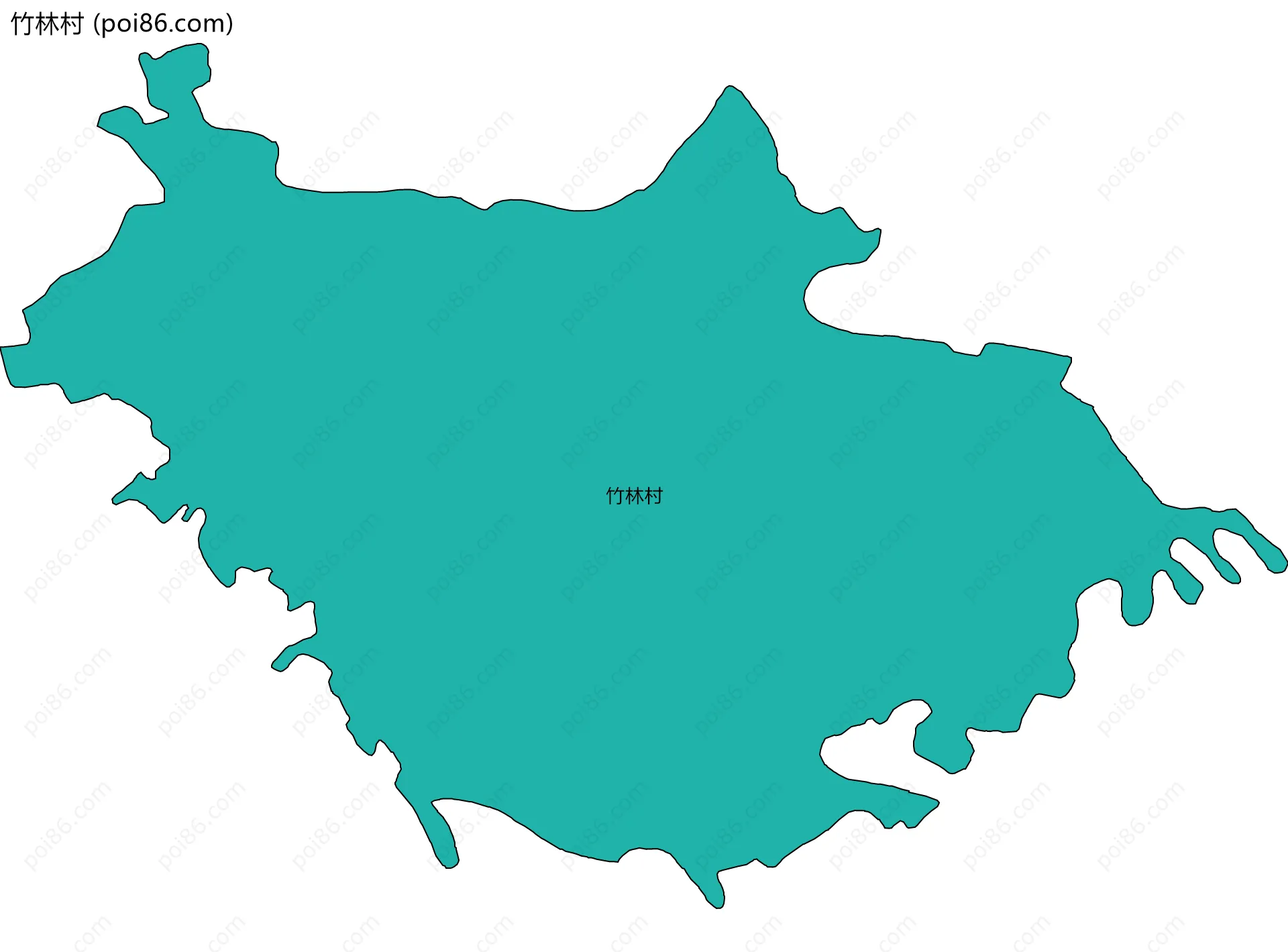 竹林村边界地图